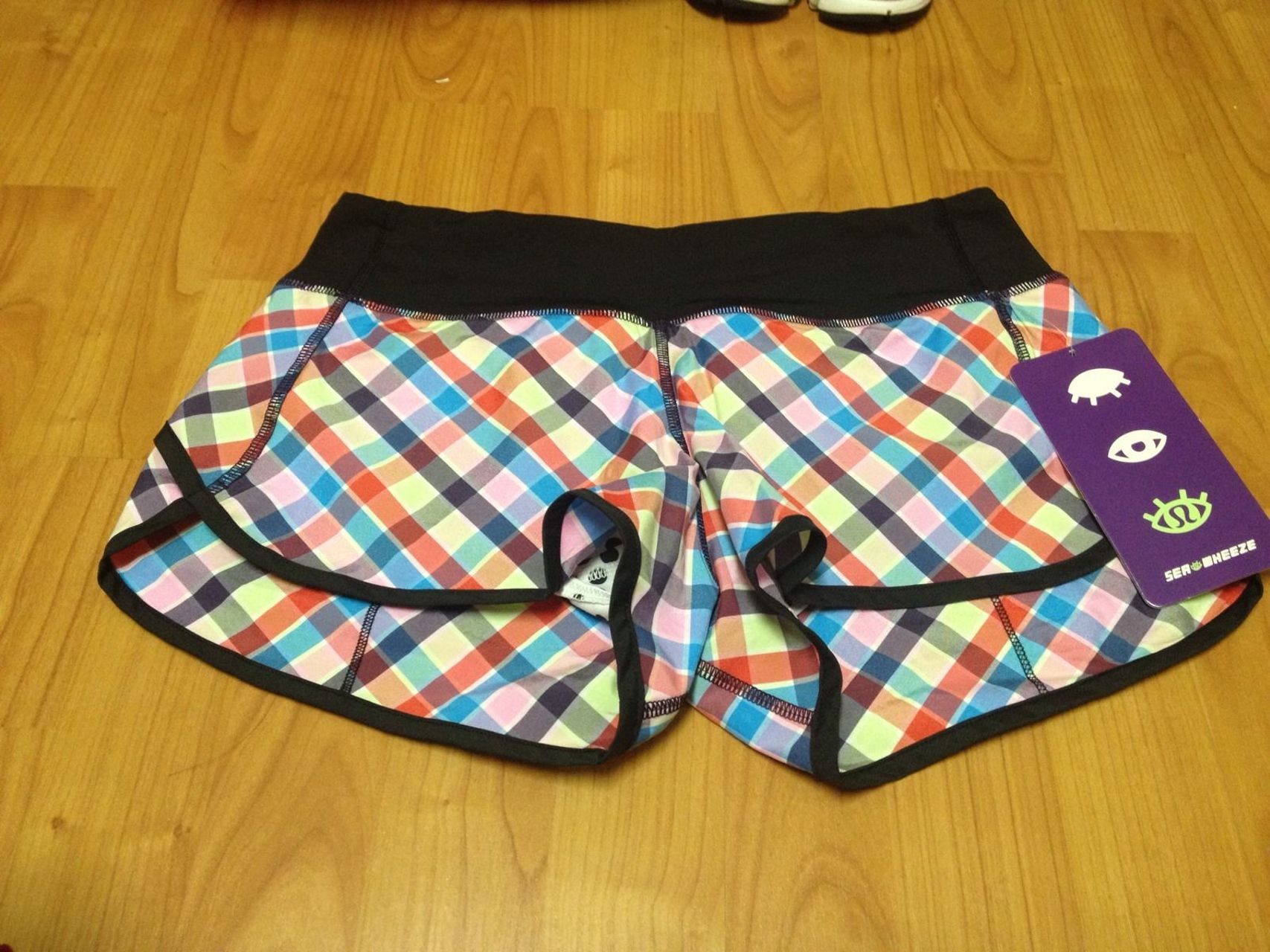 Lululemon Speed Short - 2014 Seawheeze - Multi Color Plaid