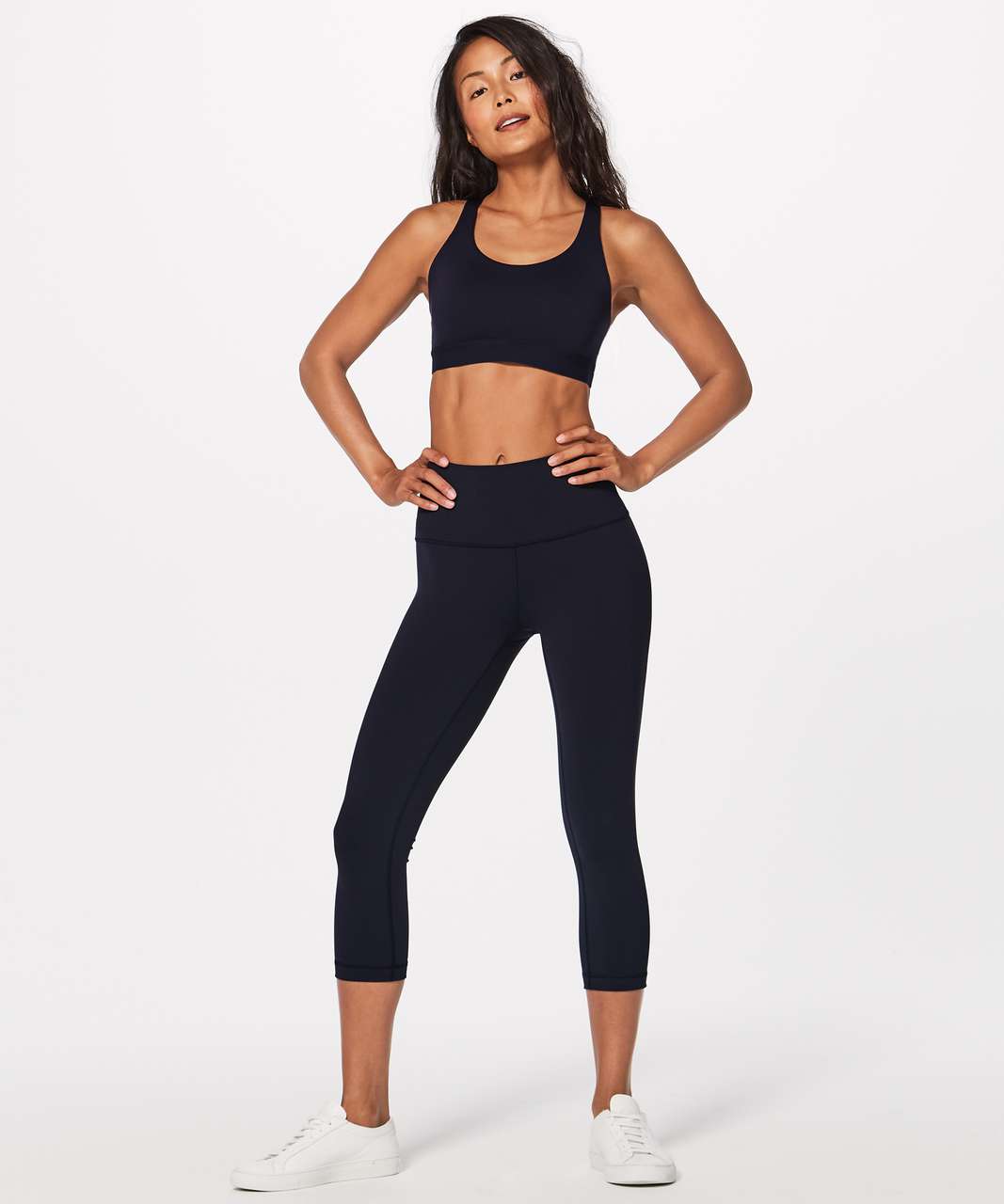 Lululemon Fresh In Mesh Bra - Midnight Navy - lulu fanatics