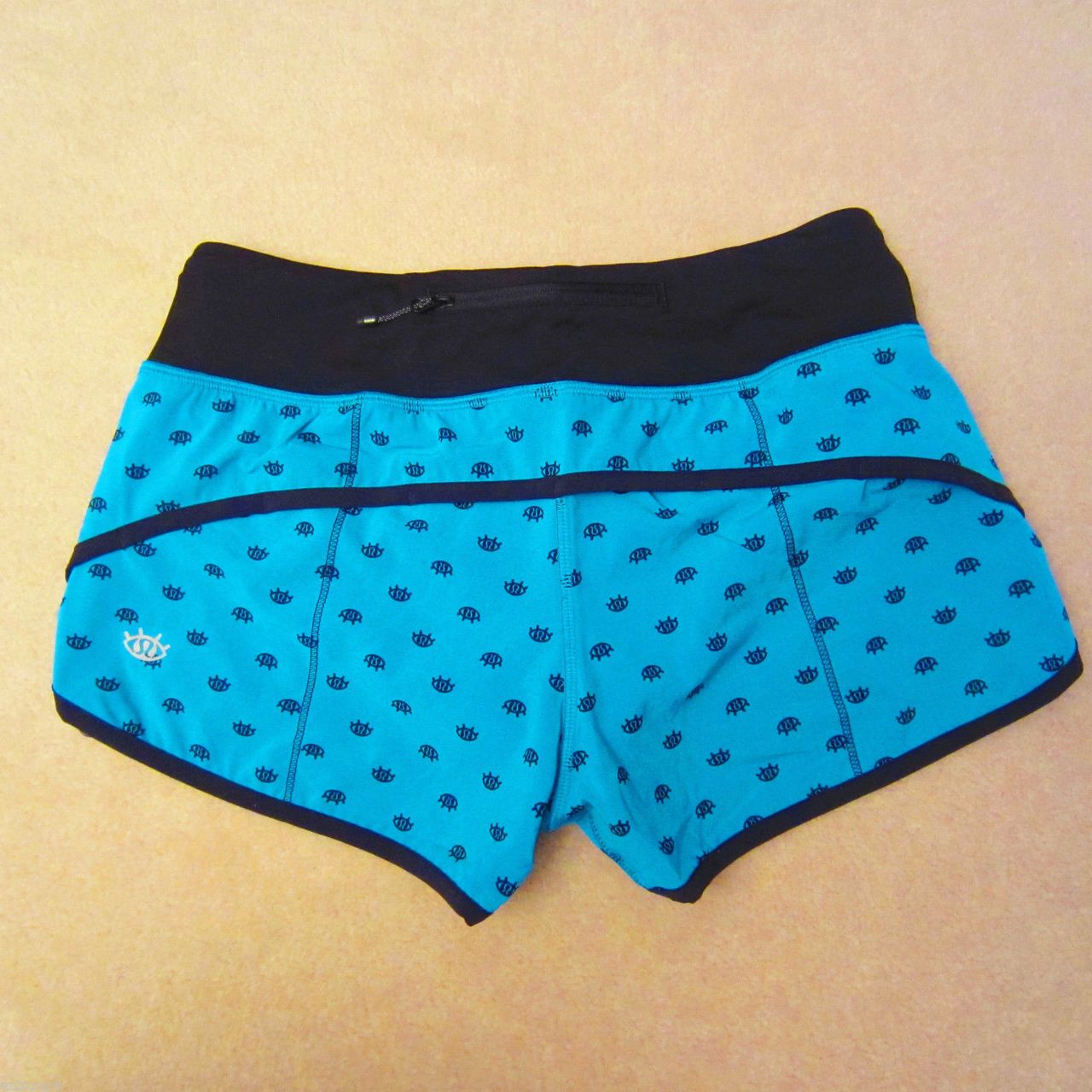 Lululemon Speed Short - 2014 Seawheeze - Turquoise with Black SW Eyes