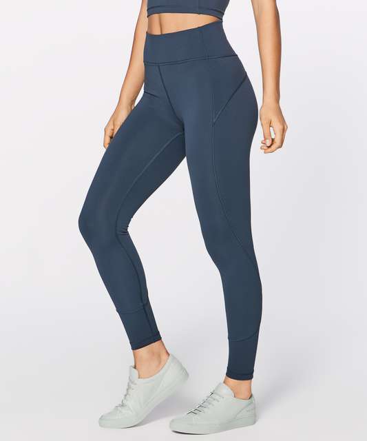 Lululemon Women's In Movement 7/8 Tight Everlux Black LW5BPGS Size