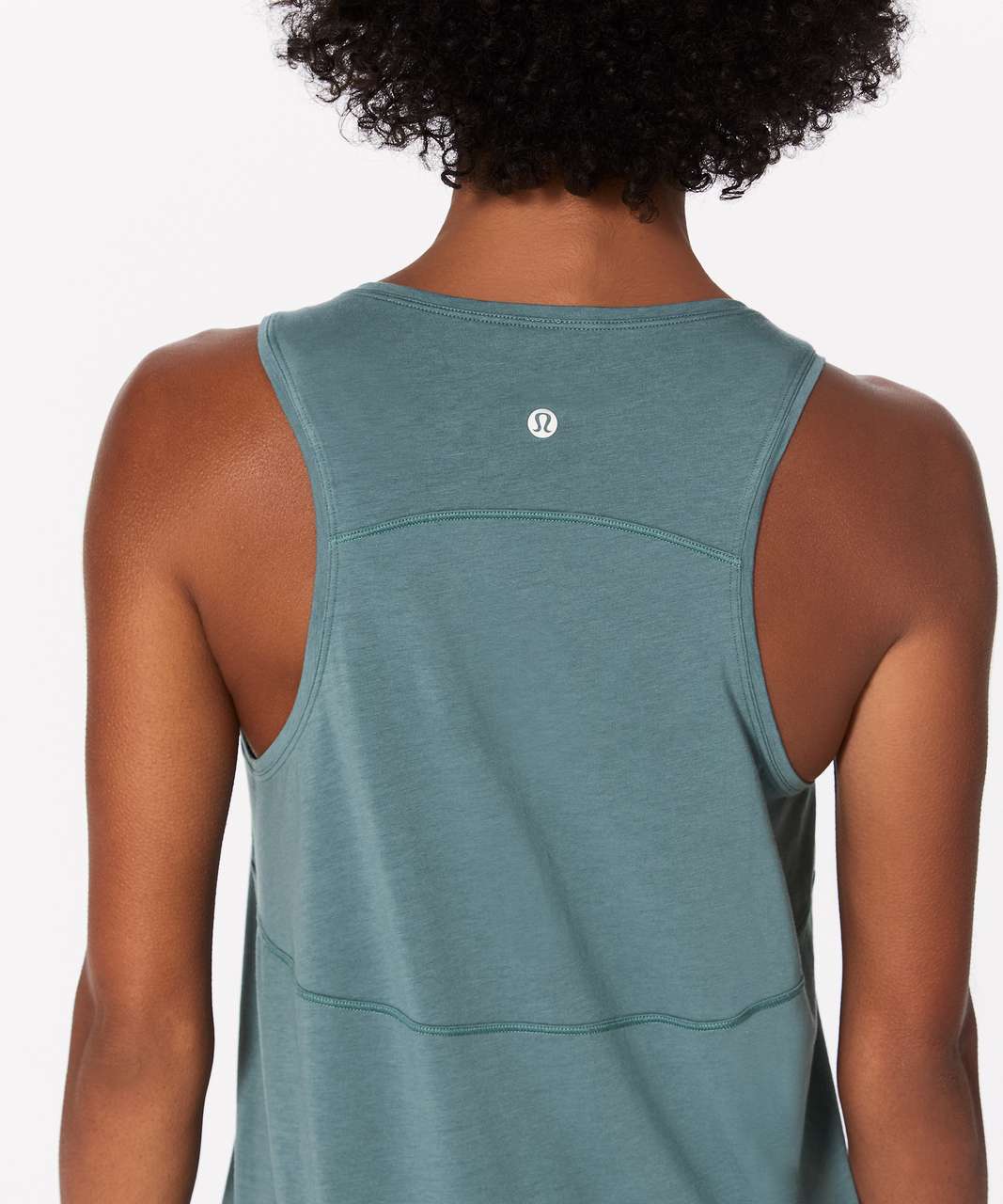 Lululemon Back In Action Tank - Mystic Green