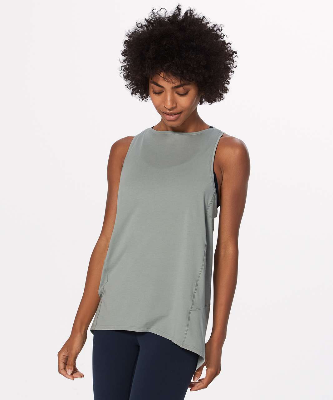 Lululemon Back In Action Tank - Misty Moss