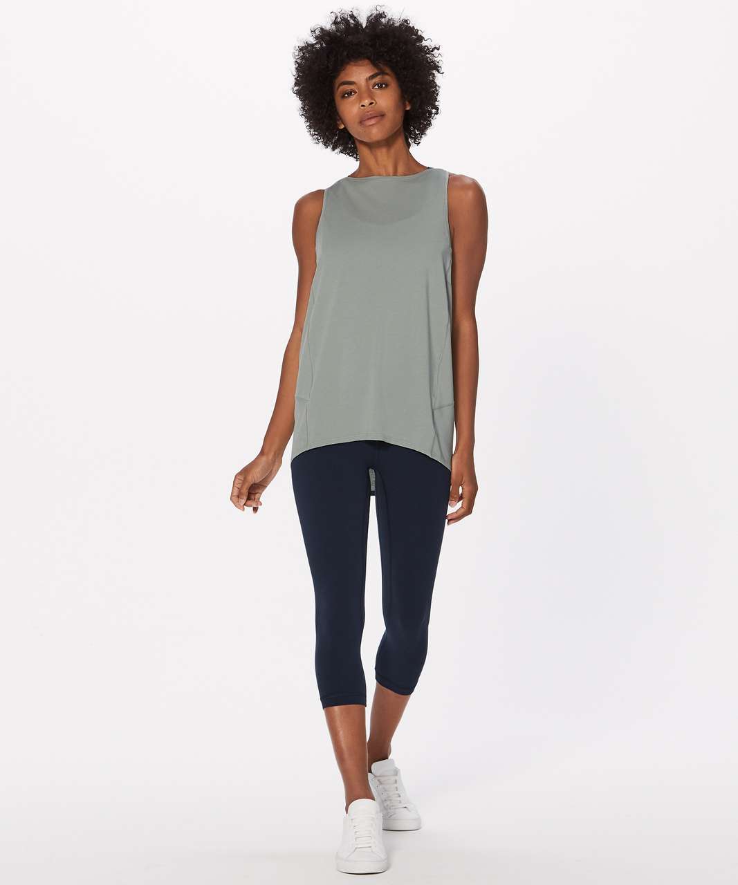 Lululemon Back In Action Tank - Misty Moss