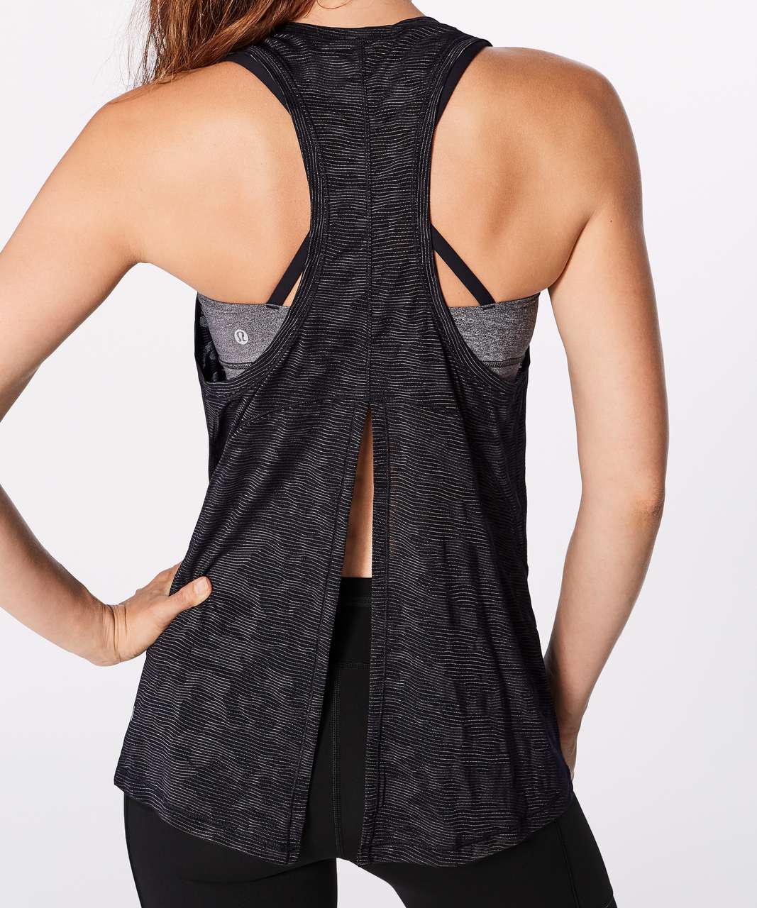 Lululemon Miles Ahead Tank (Camo) - Black