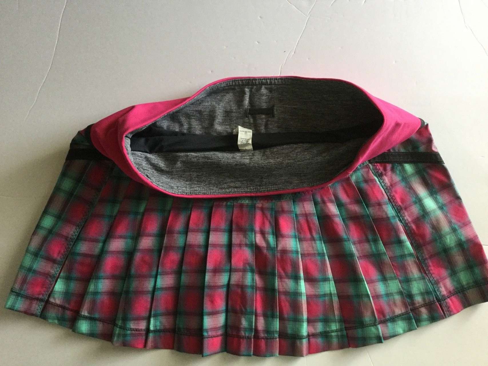 Lululemon Run: Reflection Skirt - Senorita Pink Plaid