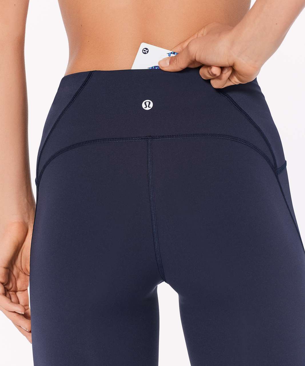 Lululemon Train Times 7/8 Pant (25" ) - Midnight Navy / Black