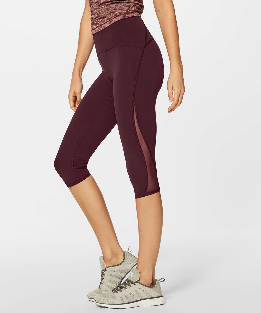 Lululemon Train Times Crop (17") - Garnet