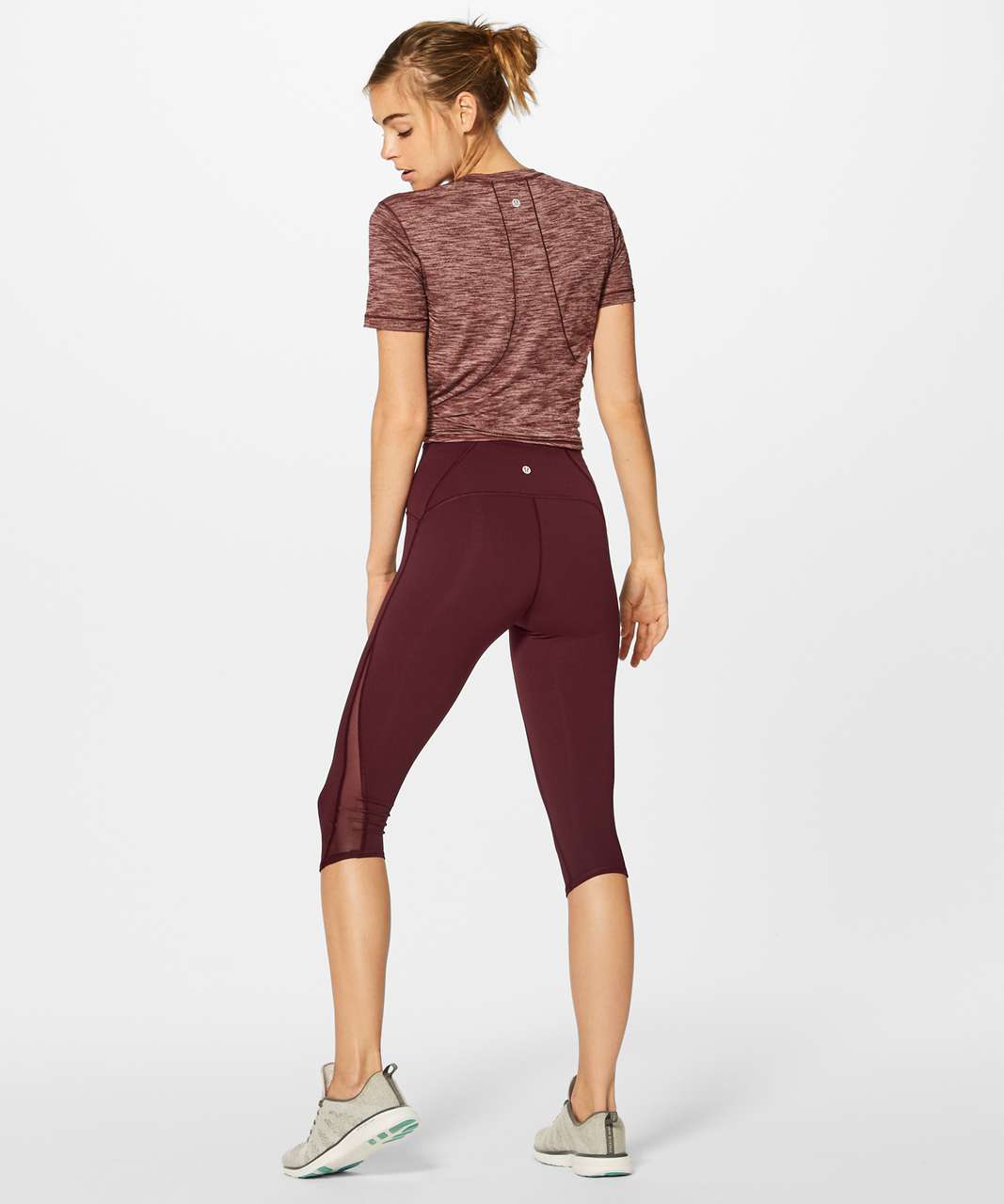 Lululemon Train Times Crop (17") - Garnet