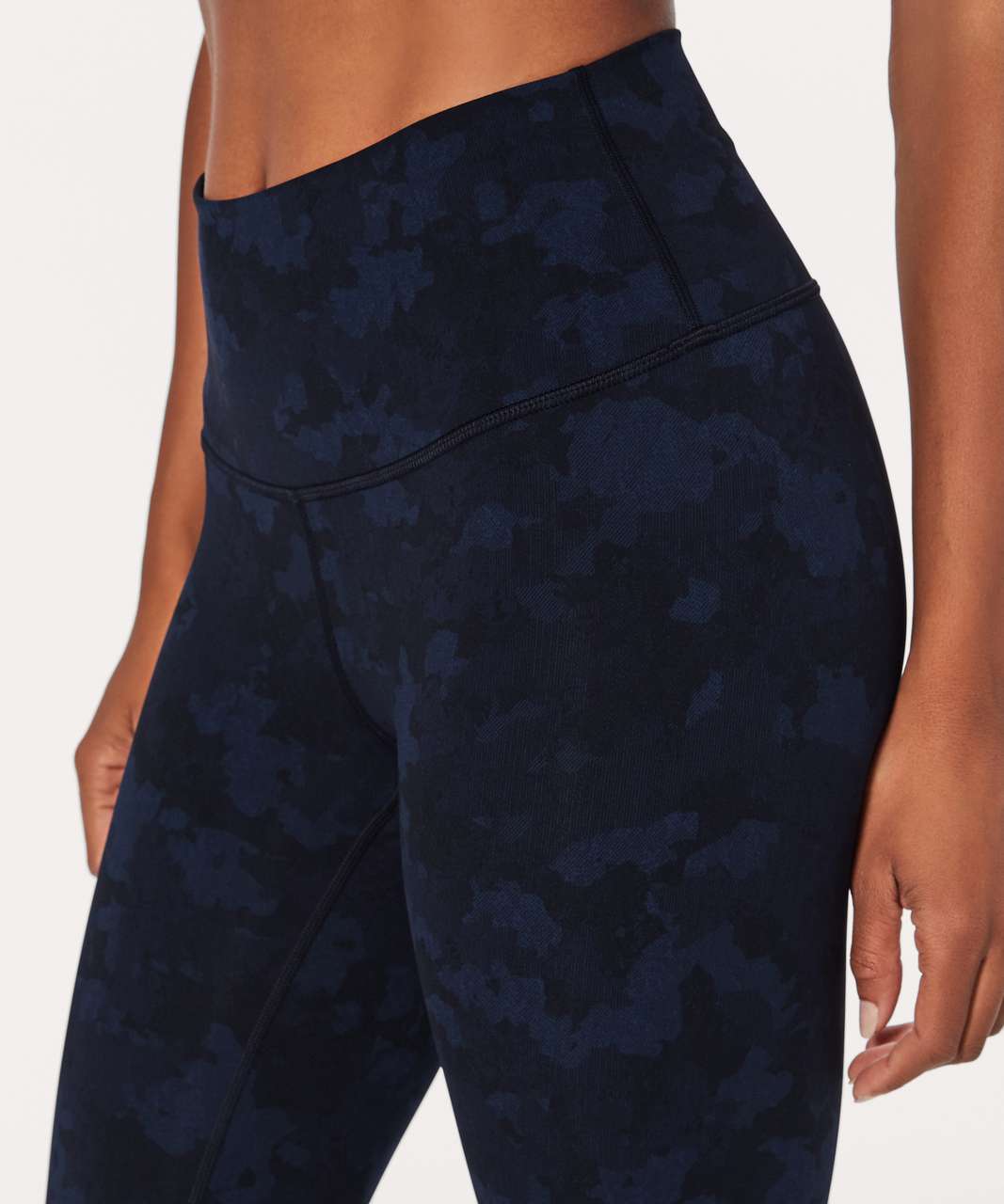 Lululemon Wunder Under Crop (Hi-Rise) (Full-On Luxtreme 21") - Camouflaged Midnight Navy Black