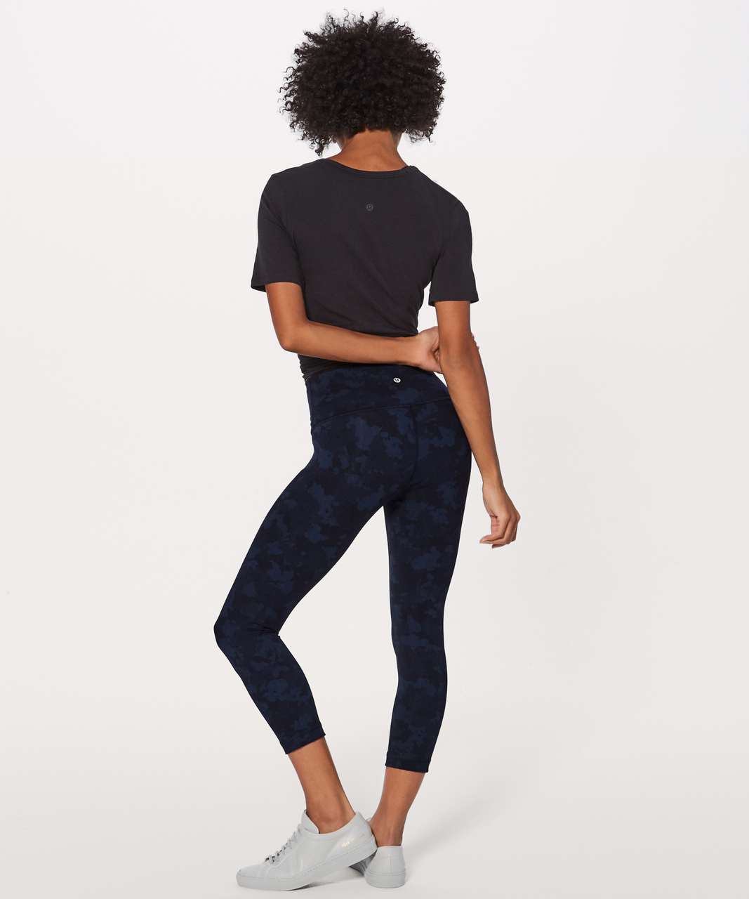 Lululemon Wunder Under Crop (Hi-Rise) (Full-On Luxtreme 21") - Camouflaged Midnight Navy Black