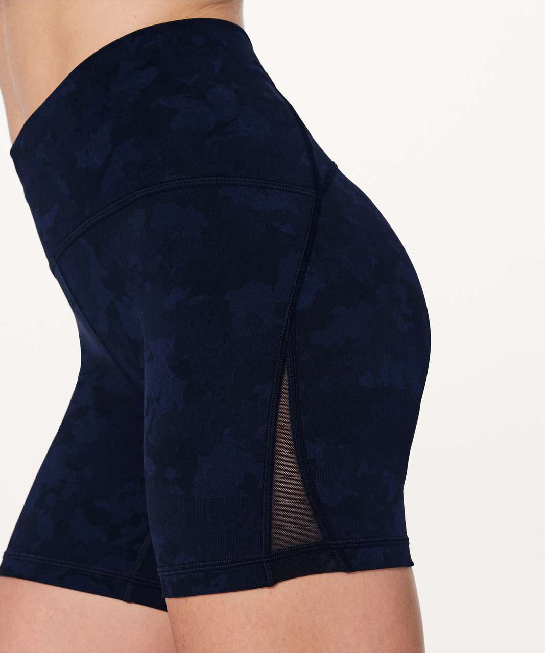 Lululemon Train Times Short *6" - Camouflaged Midnight Navy Black / Black