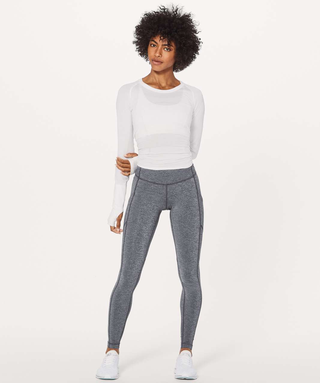 Lululemon Speed Tight V (29) - Heathered Black - lulu fanatics