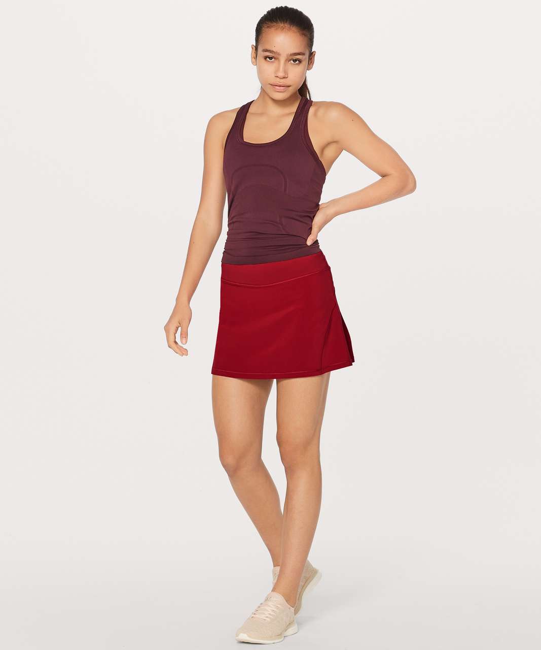 Lululemon Circuit Breaker Skirt II (Tall) (15") - Scarlet