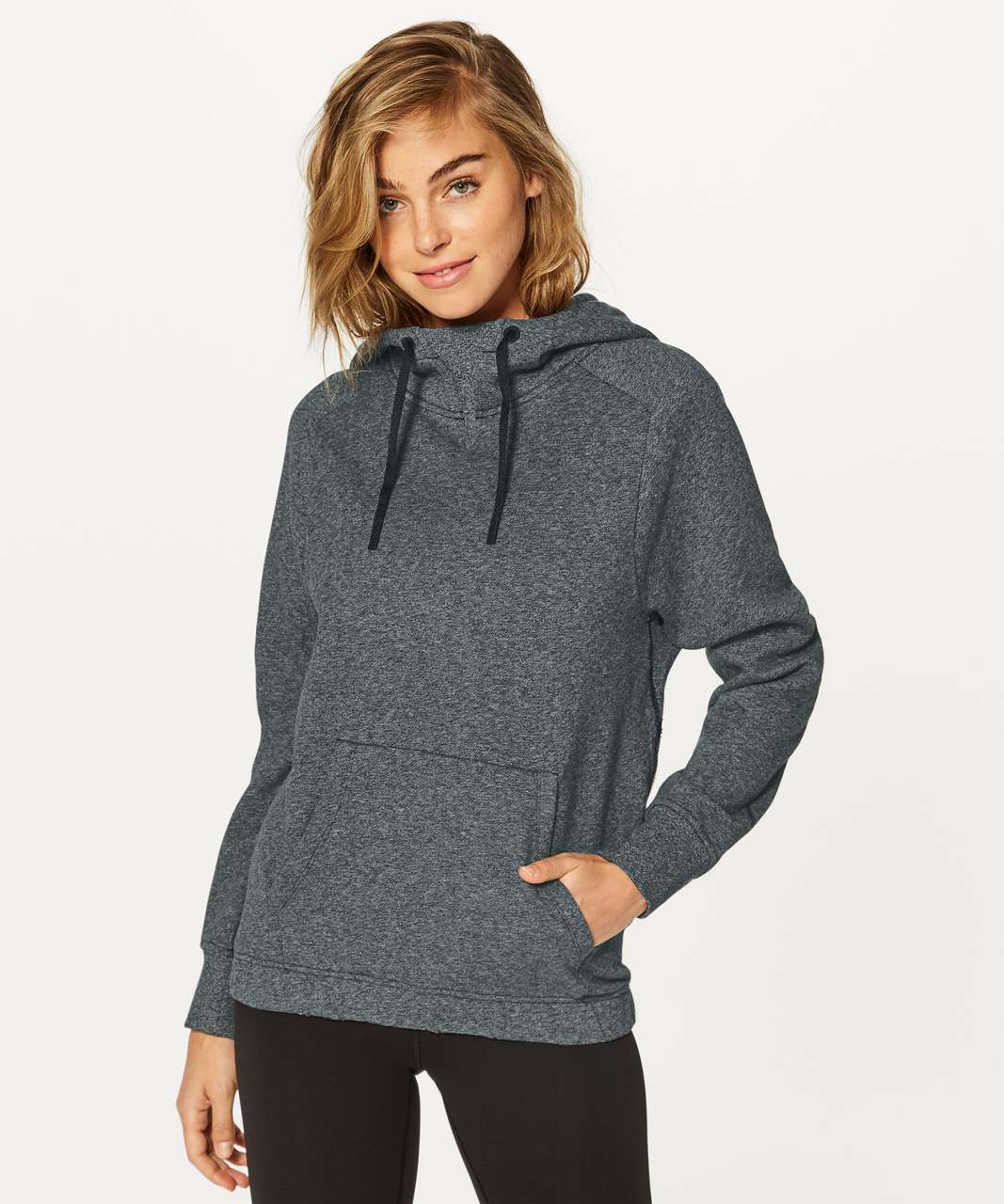 Lululemon Warm For Winter Hoodie - Heathered Speckled Black / Black ...