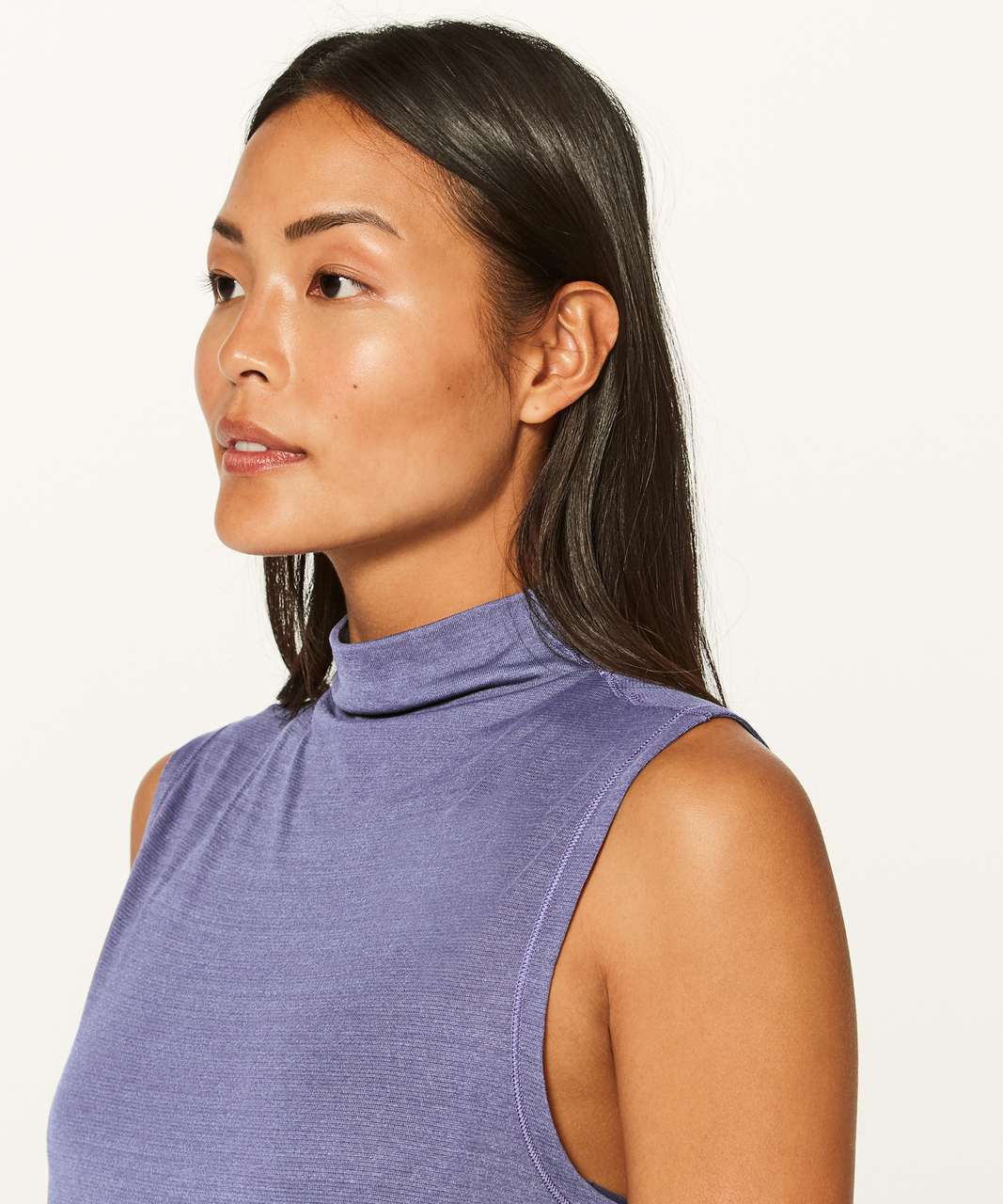 Lululemon Twist & Reach Mock Neck Tank - Heathered Viola