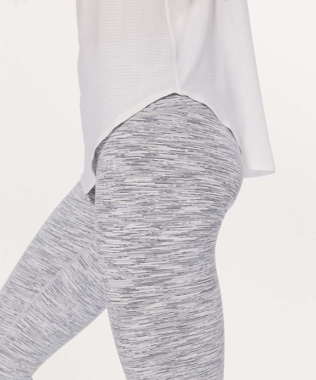 Lululemon Plank To Pike Tank - Heathered White / White