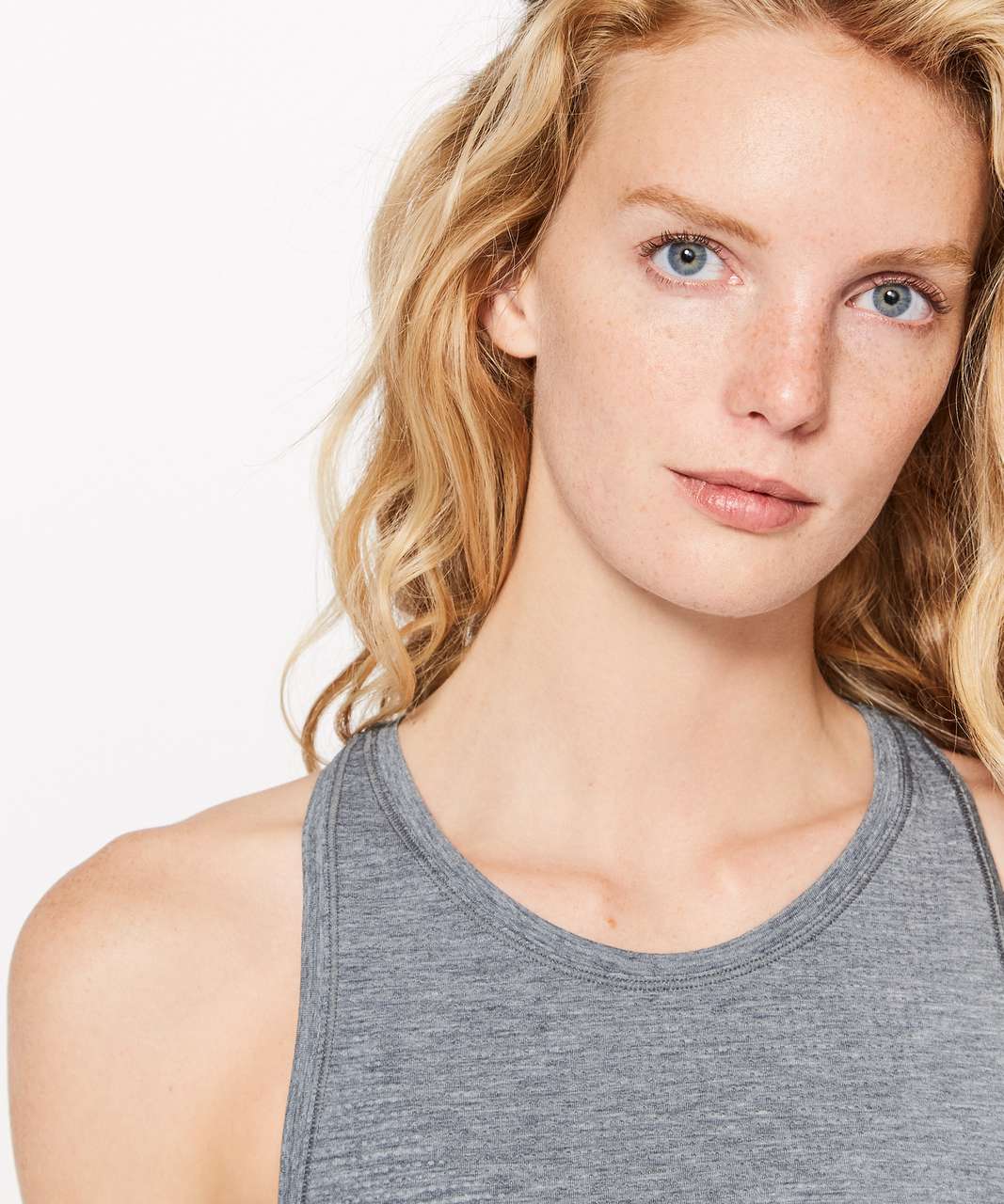 Lululemon Plank To Pike Tank - Heathered Black / Black