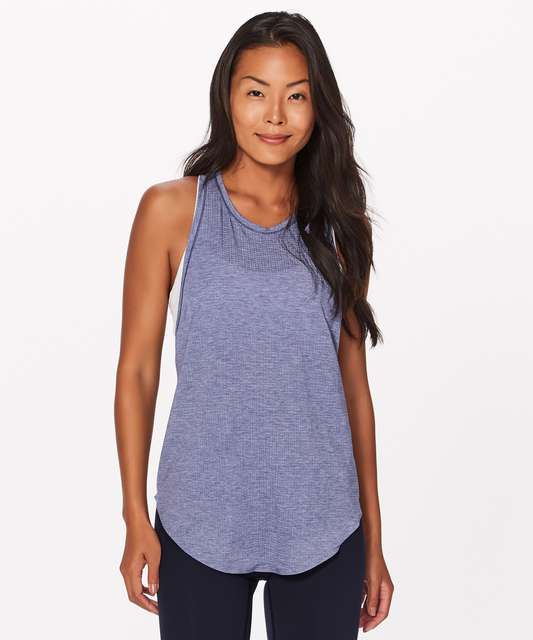 Lululemon Plank To Pike Tank - Heathered Black - lulu fanatics