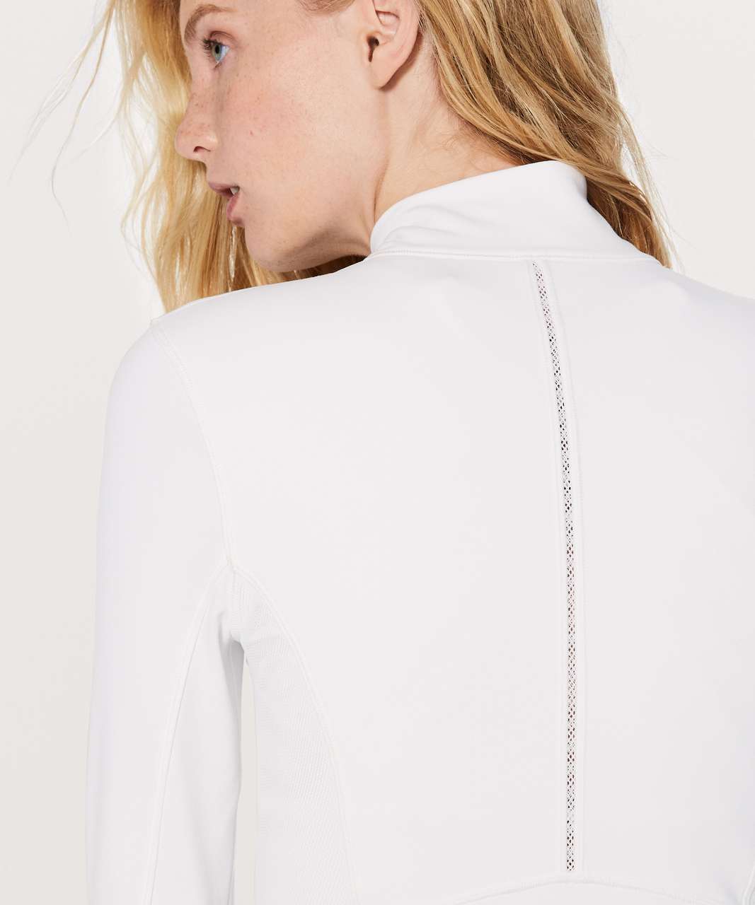 Lululemon Mesh Is More Jacket - White - lulu fanatics