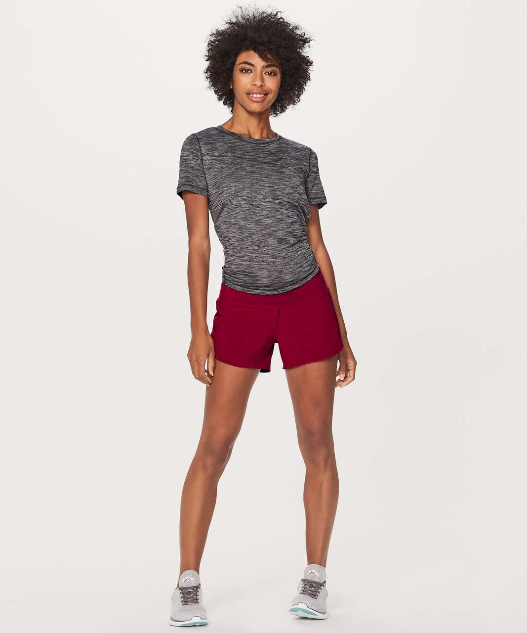 Lululemon Speed Up Short *Long 4" - Scarlet