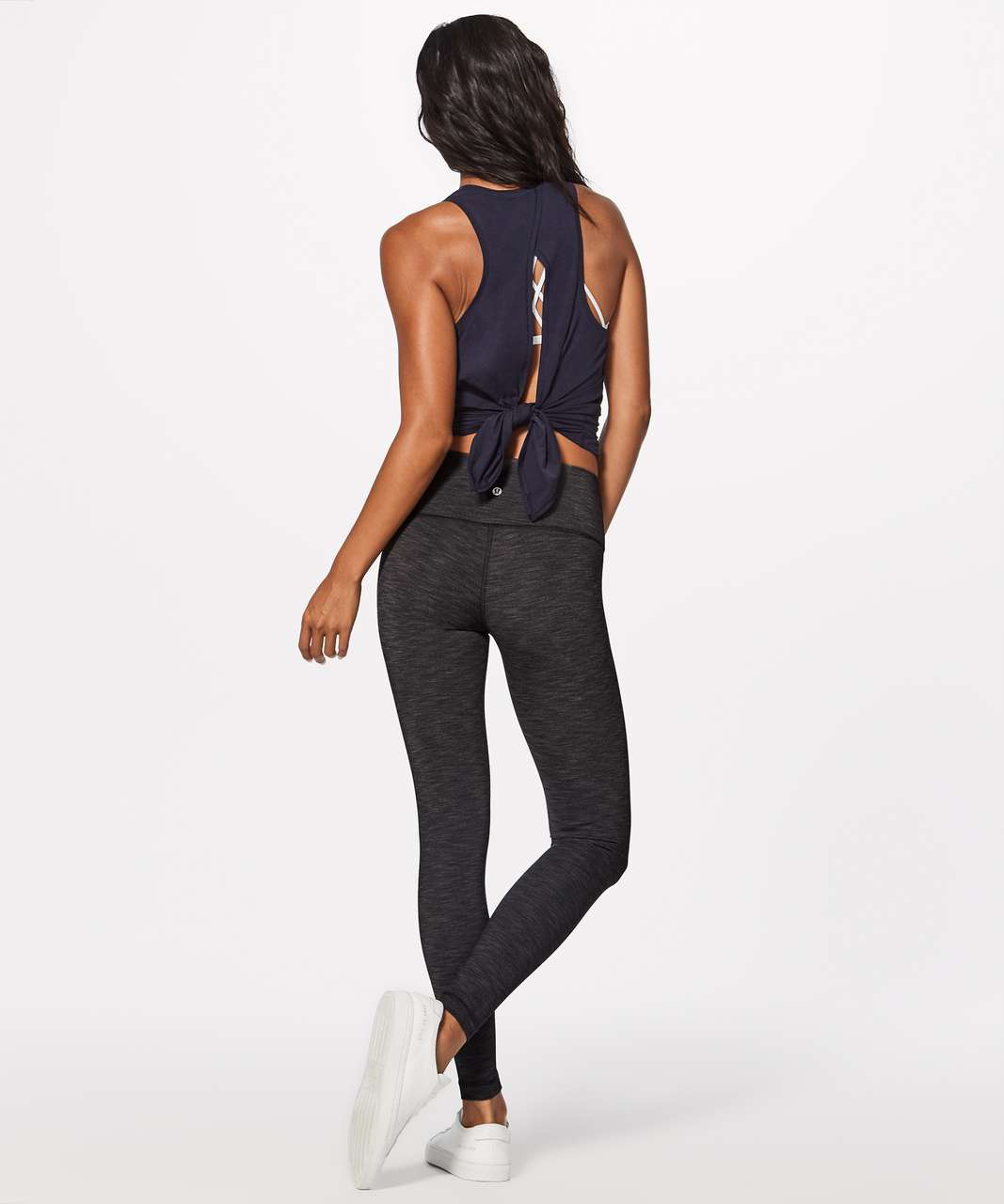 Lululemon Wunder Under Low-Rise Tight *28 - Heathered Herringbone  Heathered Black Black - lulu fanatics