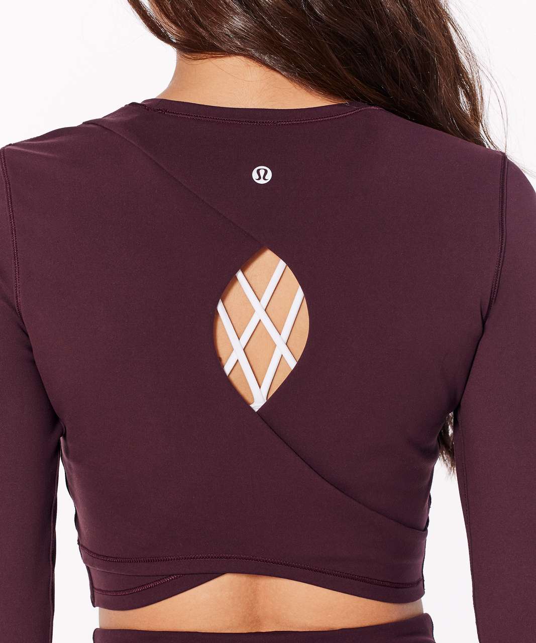 Lululemon Plank To Pike Long Sleeve (Everlux) - Garnet