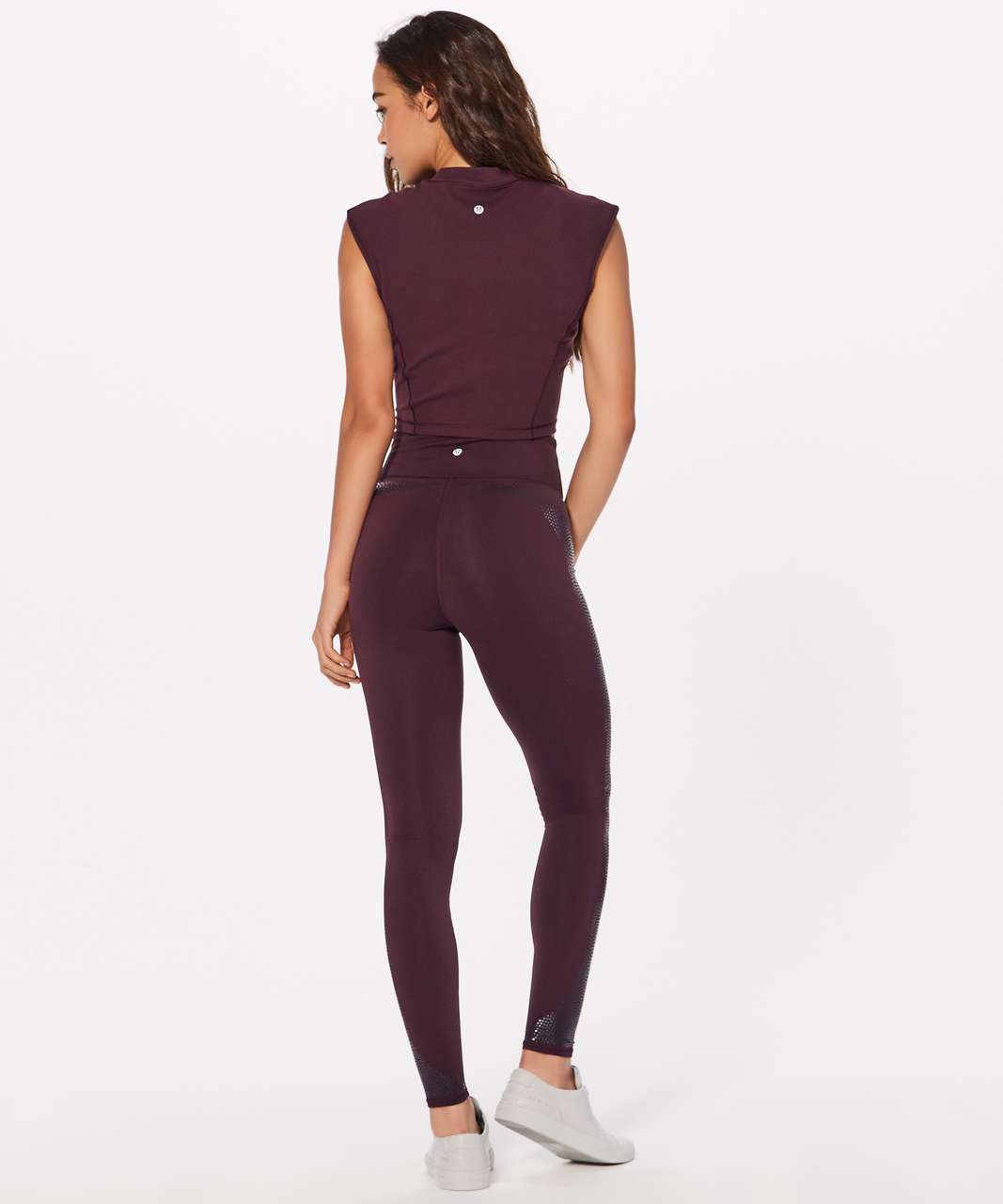 Lululemon Plank To Pike Mockneck (Everlux) - Garnet