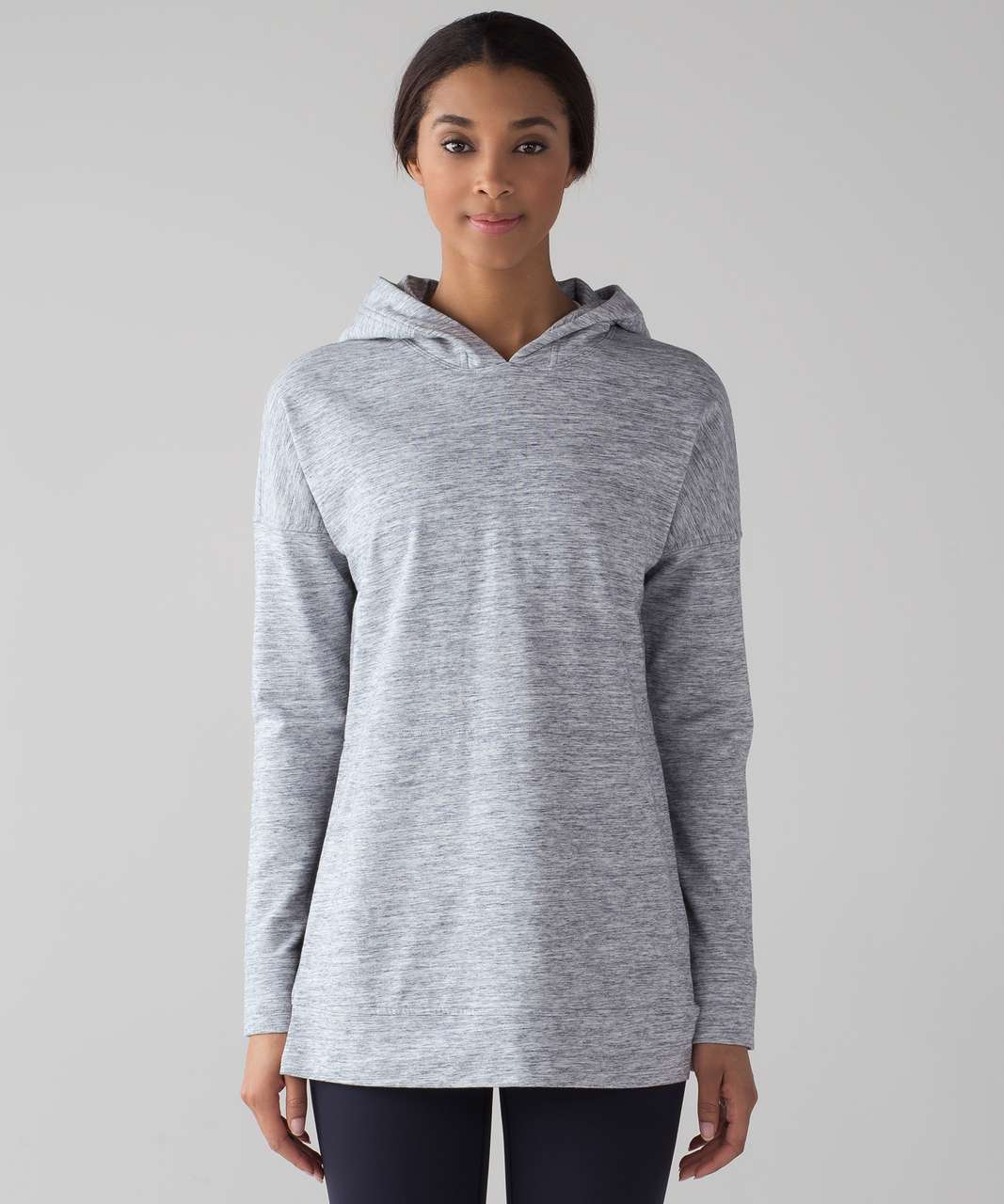 Lululemon Split Hoodie - Heathered Light Grey - lulu fanatics