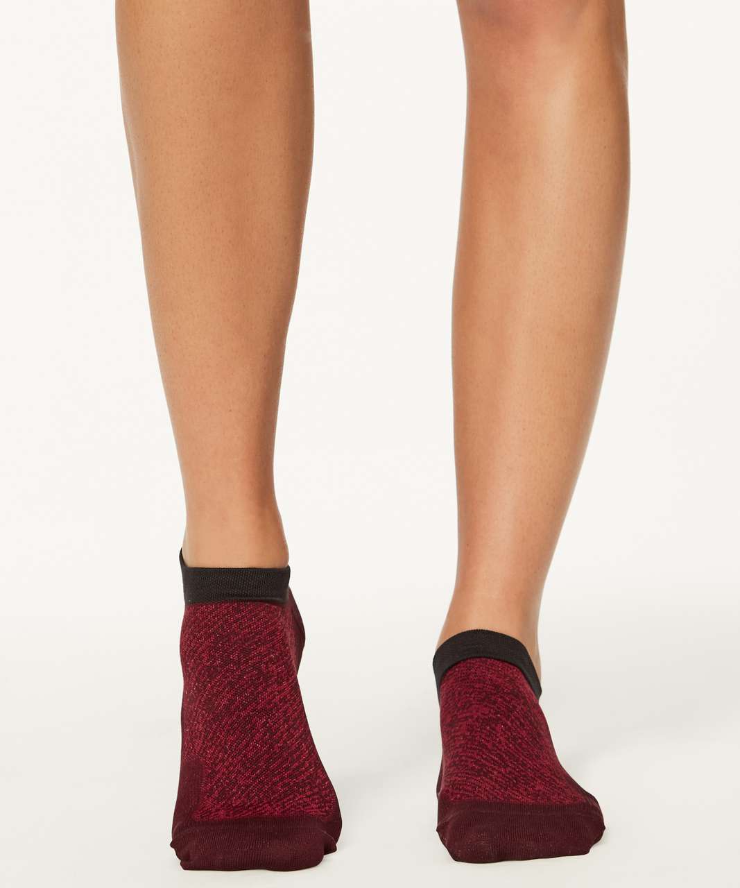 Lululemon Light Speed Sock (Silver) - Garnet / Scarlet