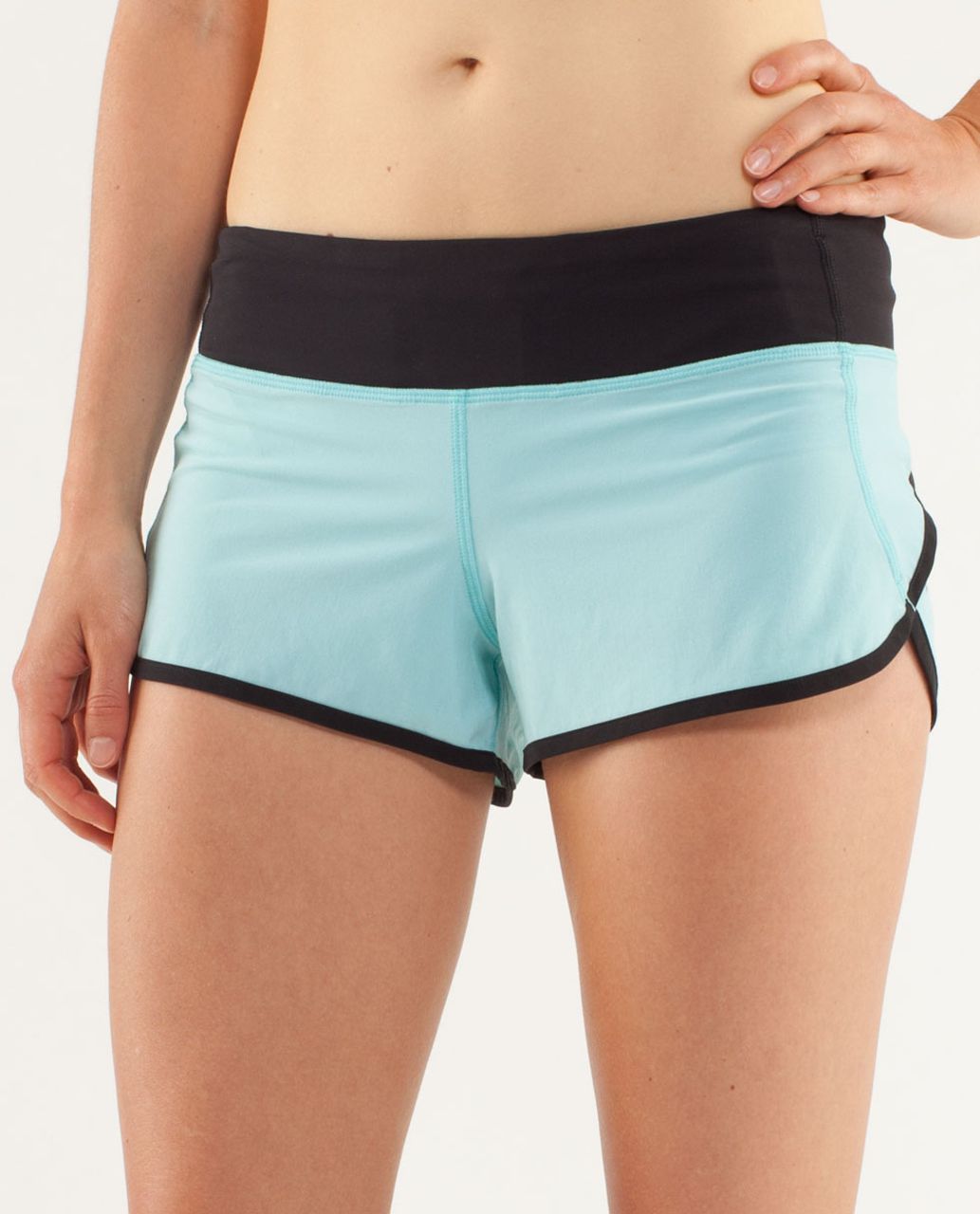 Lululemon Run:  Speed Short - Angel Blue / Black