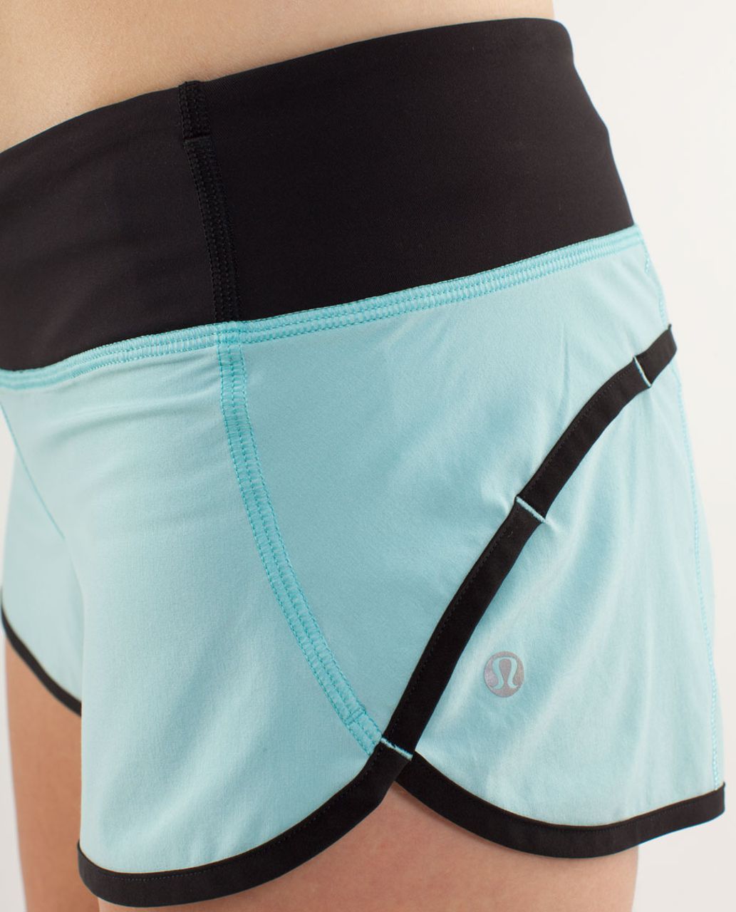 Lululemon Run:  Speed Short - Angel Blue / Black