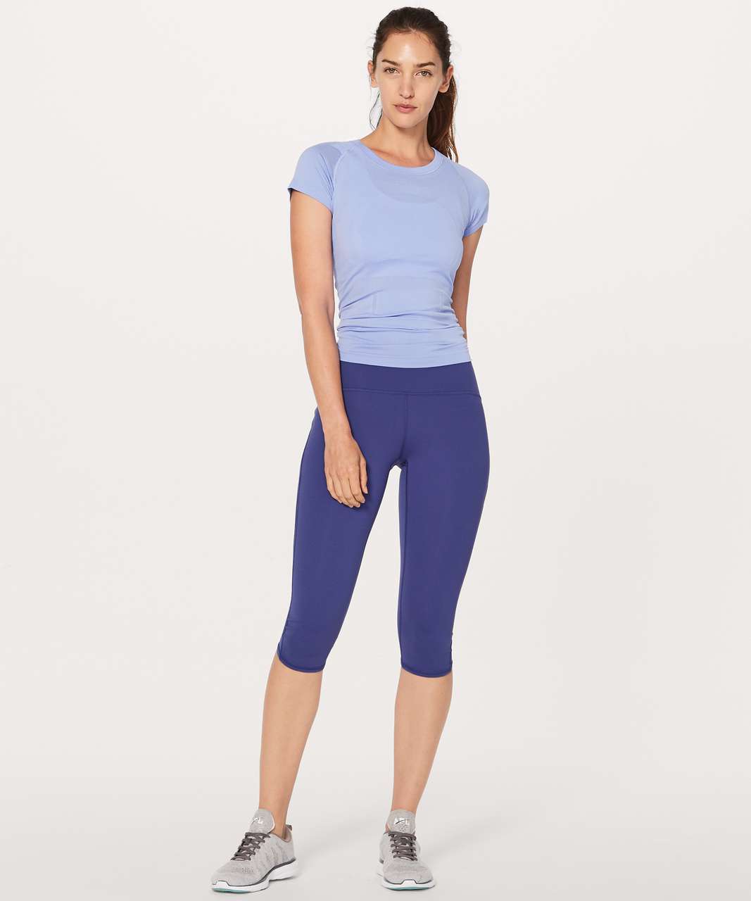 Lululemon Train Times Crop (17" ) - Stony Grape