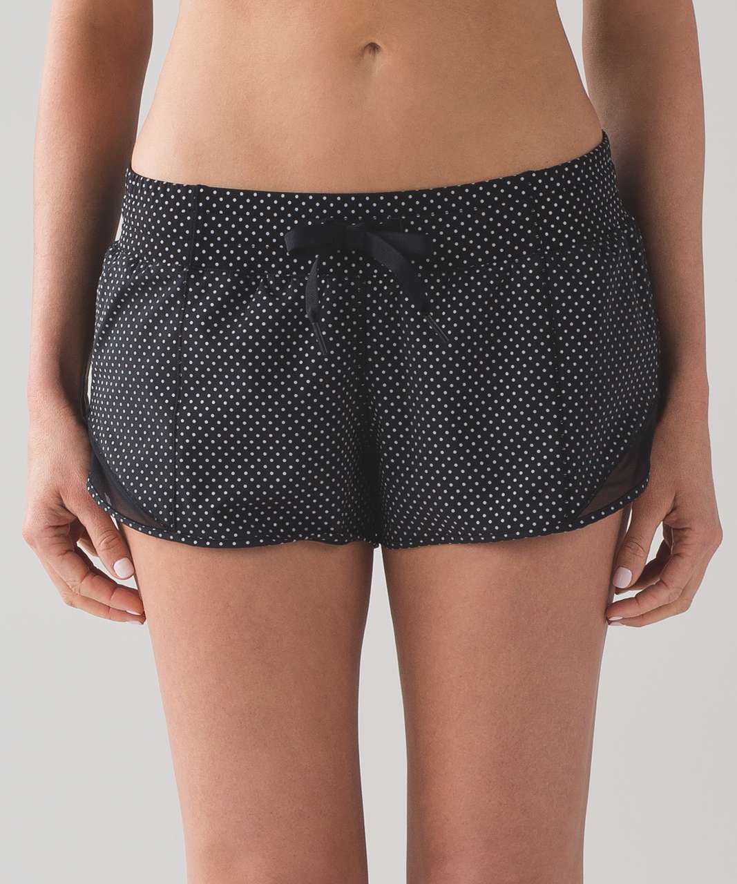 Lululemon Hotty Hot Short (Shine Bright 2.5) - Reflective Polka Dot Silver  / Black - lulu fanatics