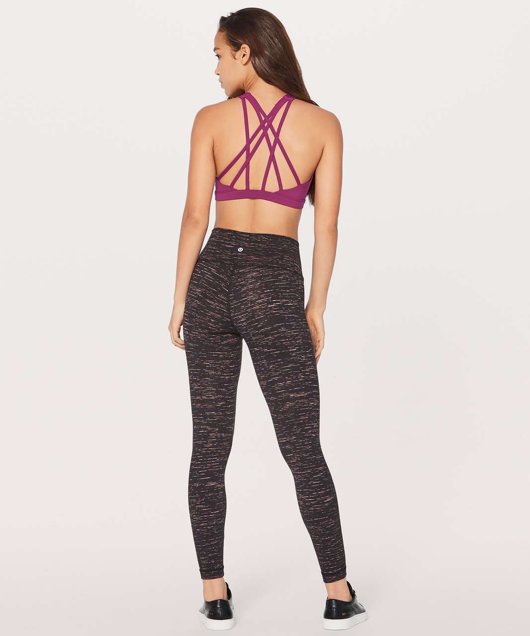 Lululemon Free To Be Serene Strappy Sports Bra Sz 4 XS Oiled Marble Red  Black - $49 New With Tags - From Liz