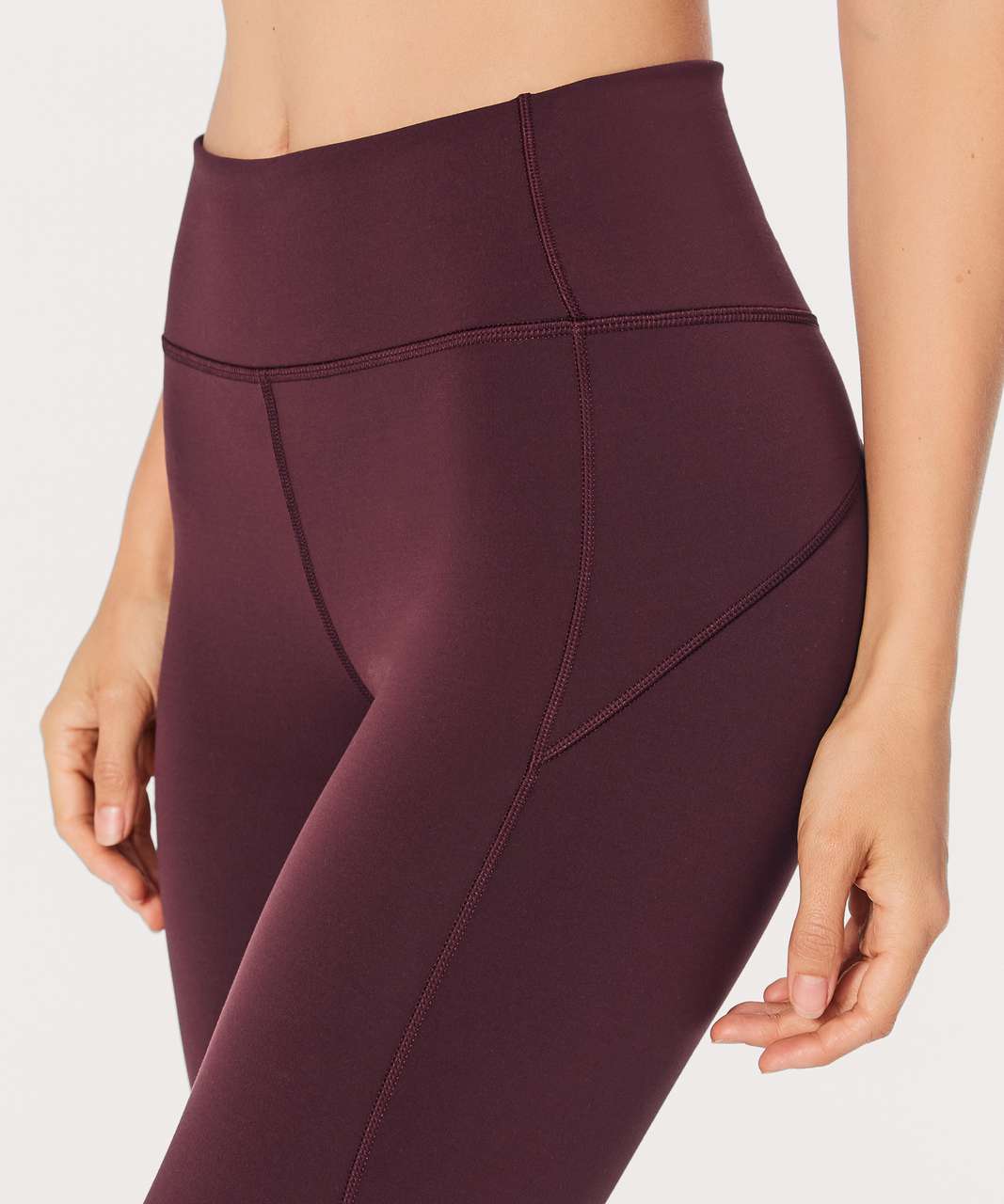 Lululemon In Movement Crop Leggings Everlux 19 Purple Antique Bark Size 4