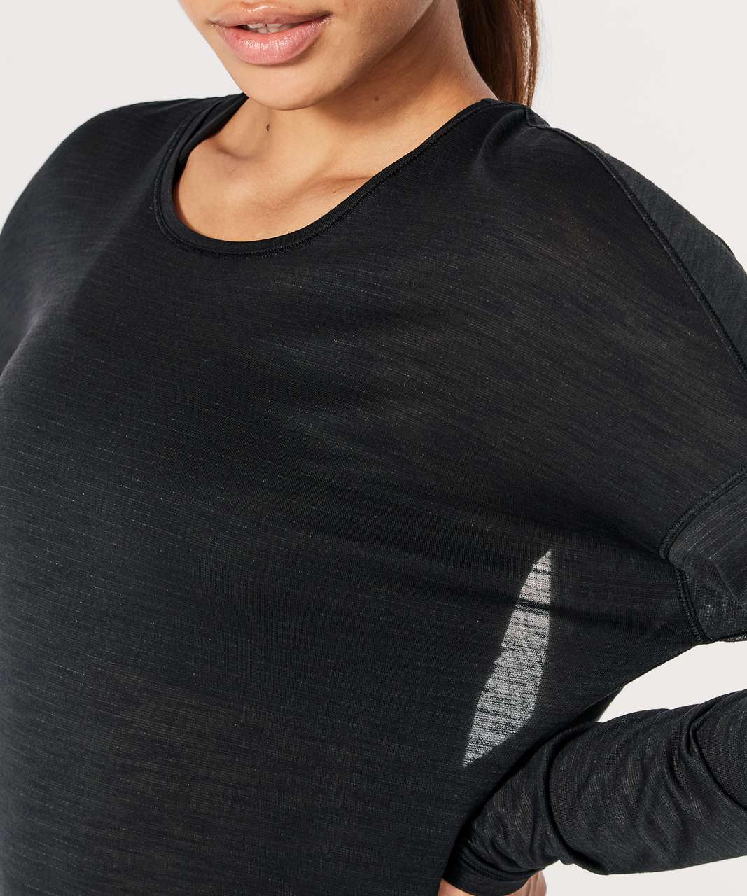 Lululemon Gather and Grow Long Sleeve - Black - lulu fanatics