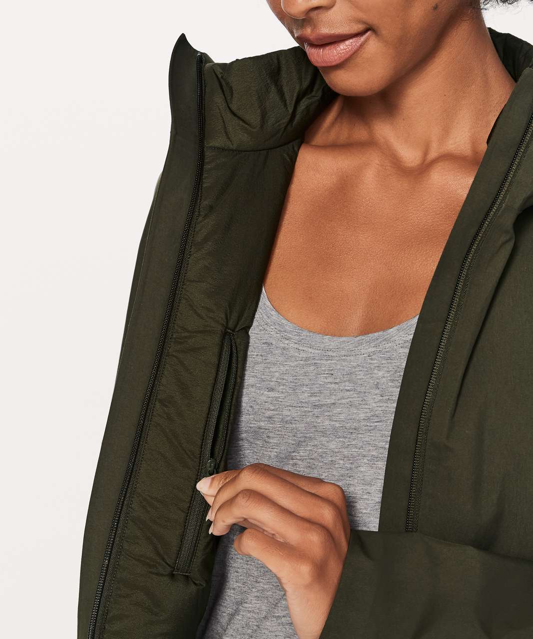 Lululemon Rain Haven Jacket *Insulated - Dark Olive