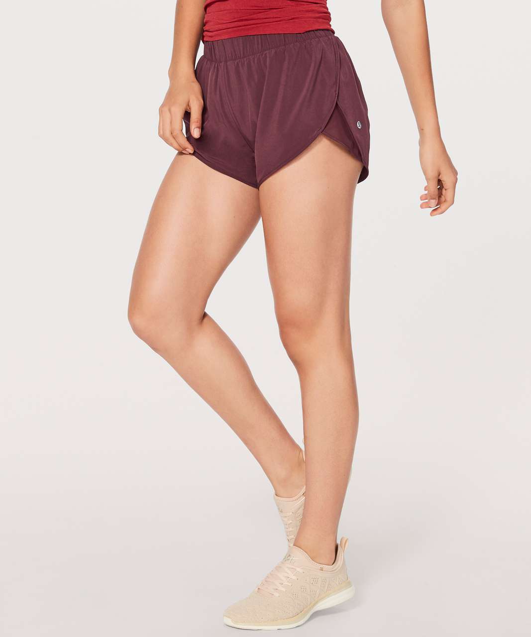 maroon lululemon shorts