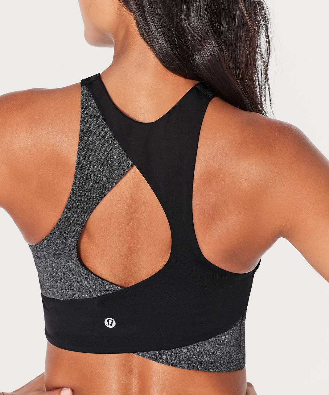 Lululemon Splendour Bra - Tonka Stripe Black Heathered Slate / Black - lulu  fanatics