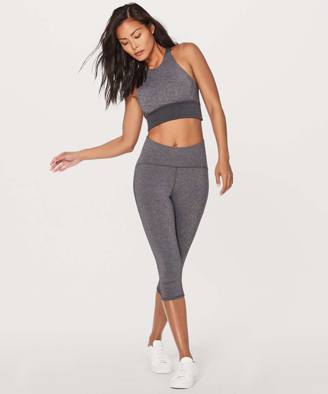 Lululemon Back In Action Bra - Heathered Black