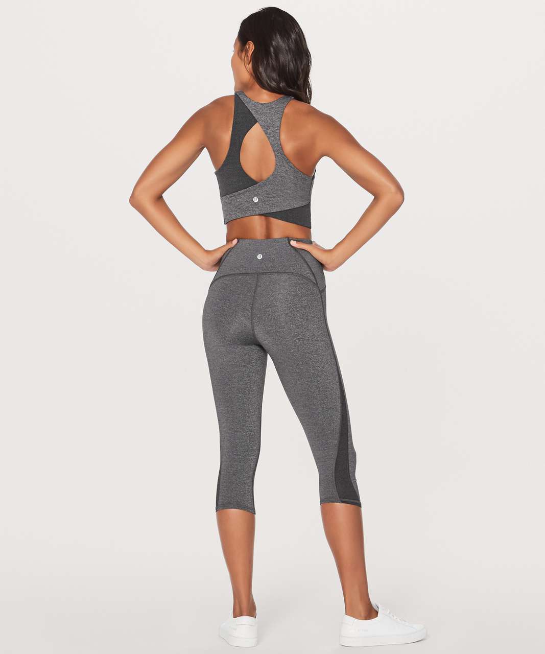 Lululemon Back In Action Bra - Heathered Black