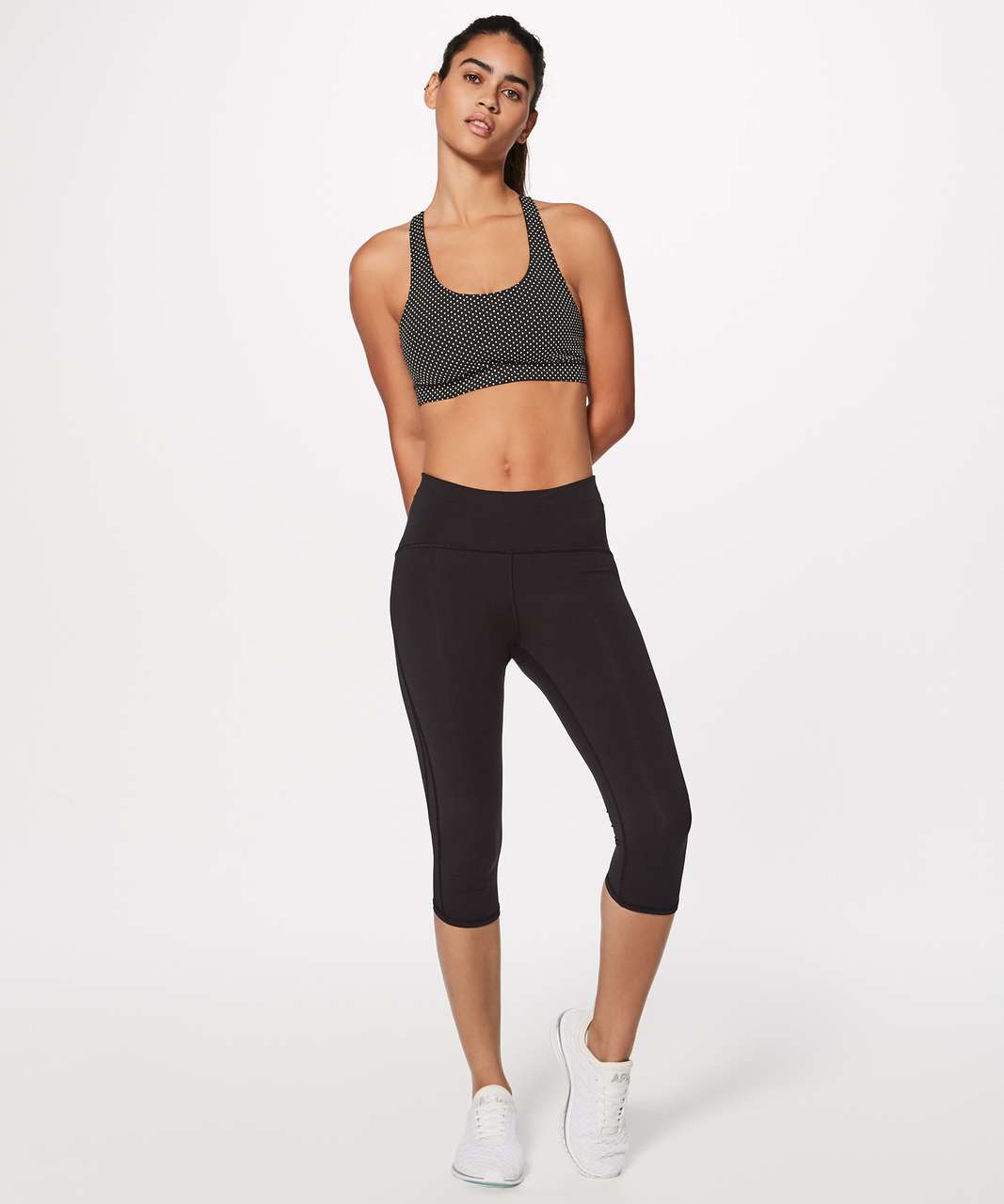 Lululemon Invigorate Bra (Shine Bright) - Reflective Polka Dot