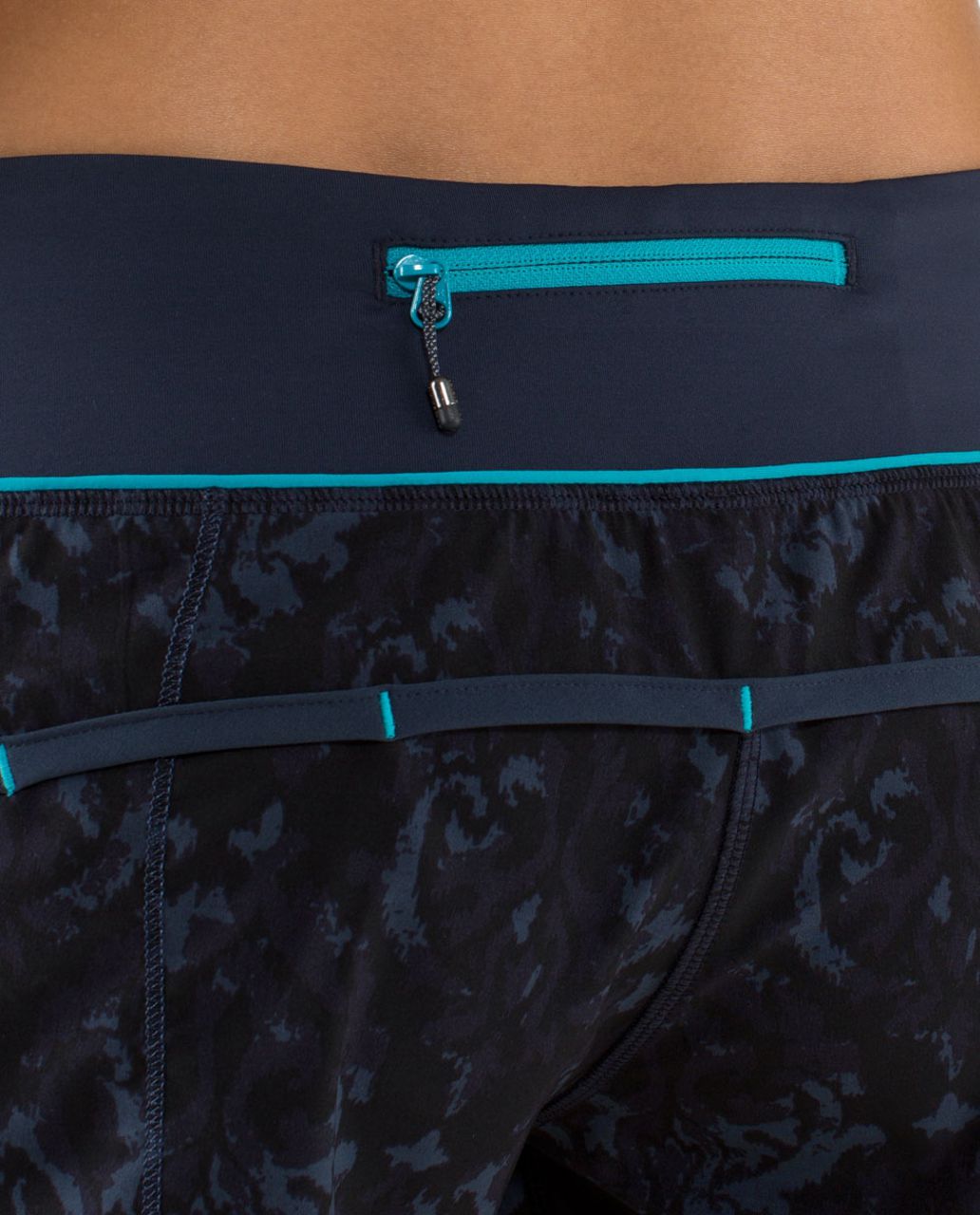 Lululemon Run:  Speed Short - Beautiful Baroque Inkwell / Inkwell / Surge