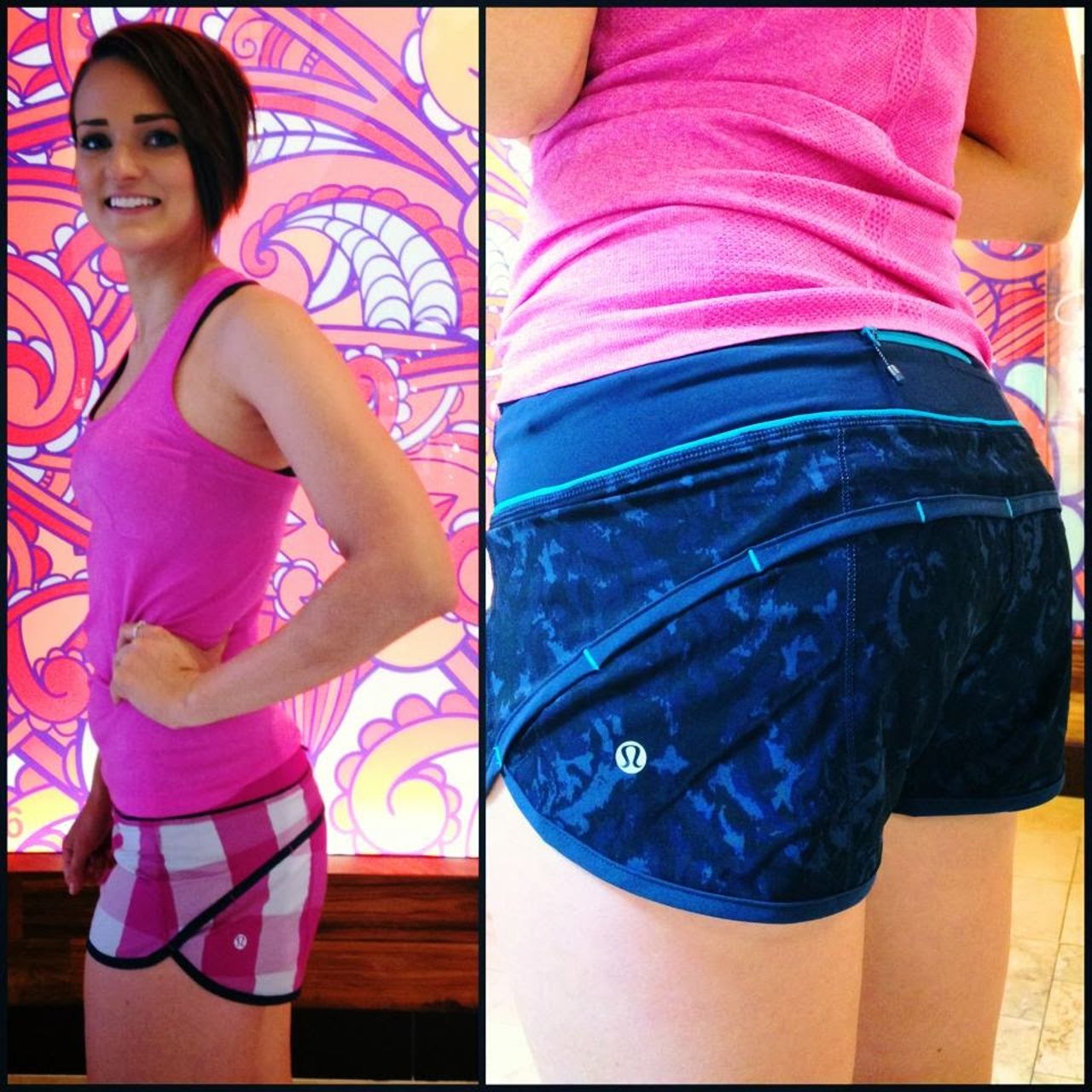 Lululemon Run:  Speed Short - Beautiful Baroque Inkwell / Inkwell / Surge