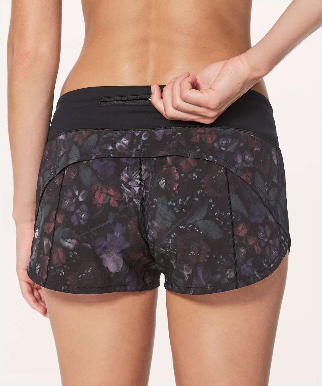 Lululemon Speed Up Short *2.5" - Frozen Flourish Multi / Black