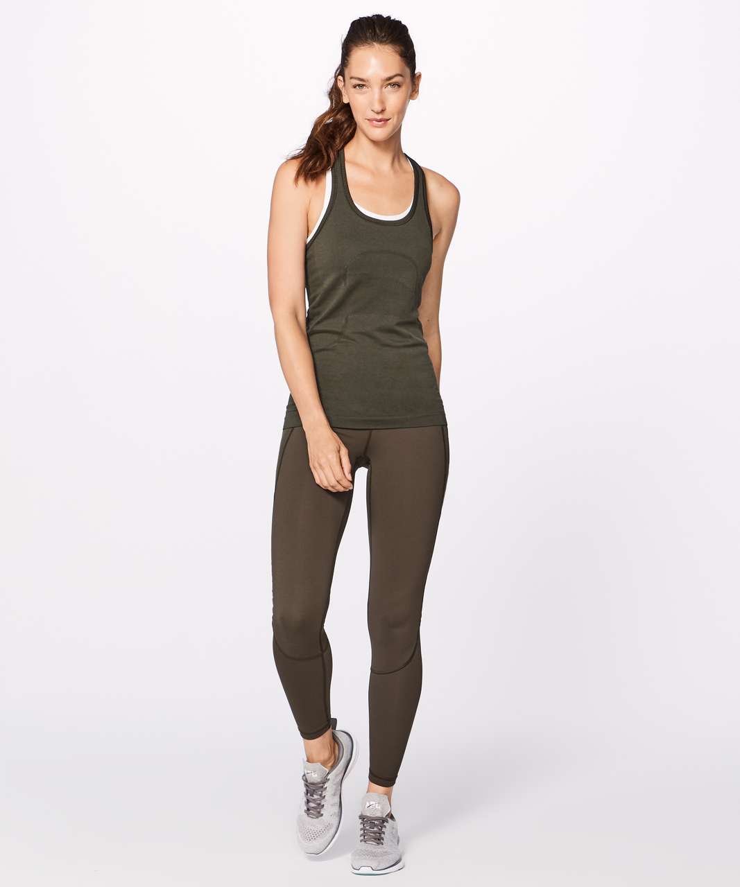 Lululemon Swiftly Tech Racerback - Dark Olive / Dark Olive