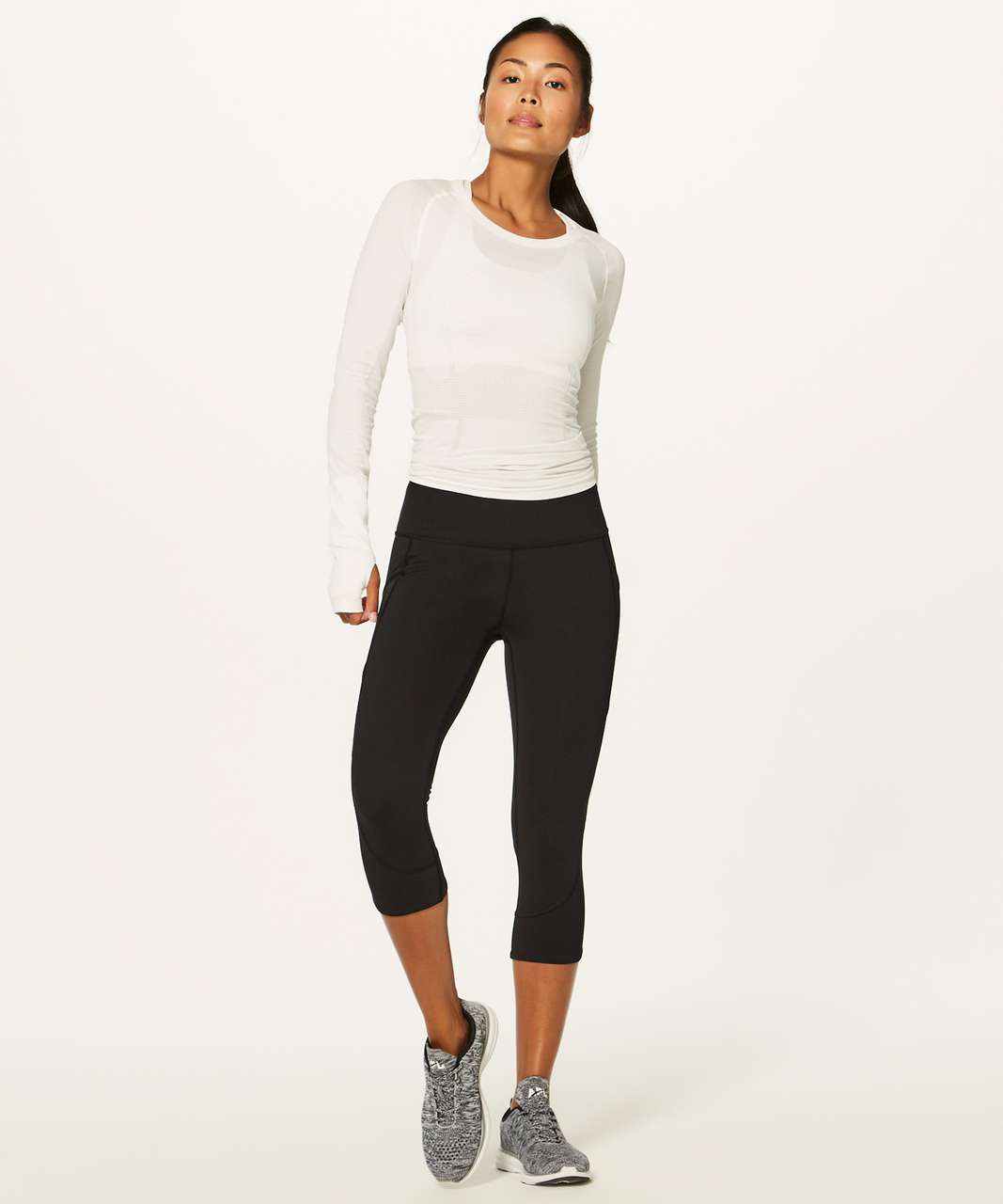 Lululemon Home Stretch Crop (19) - Black - lulu fanatics