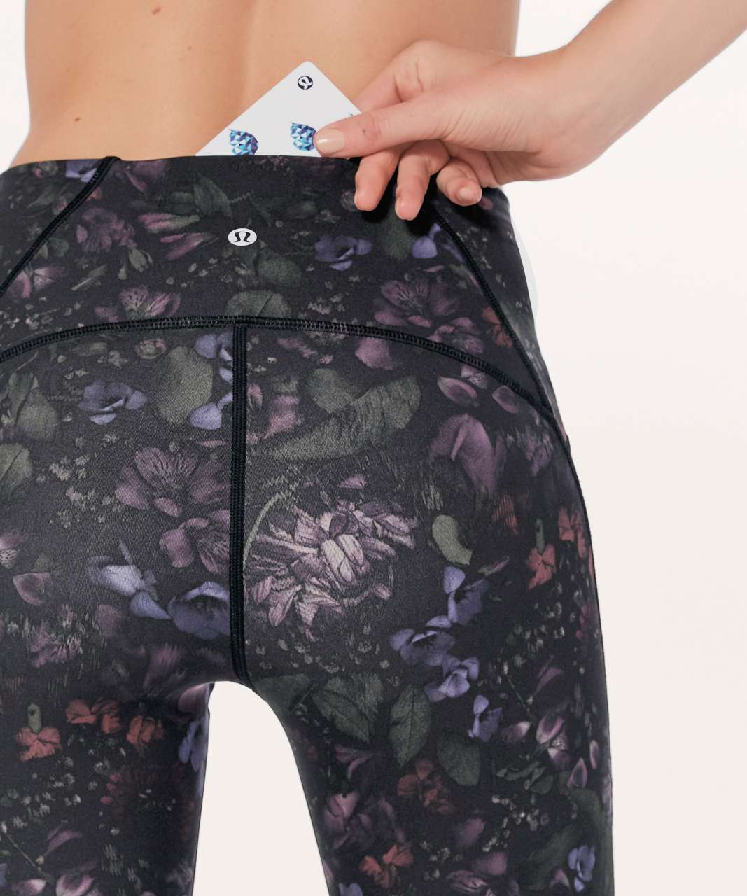 Lululemon Train Times Crop (17) - Frozen Flourish Multi / Black - lulu  fanatics