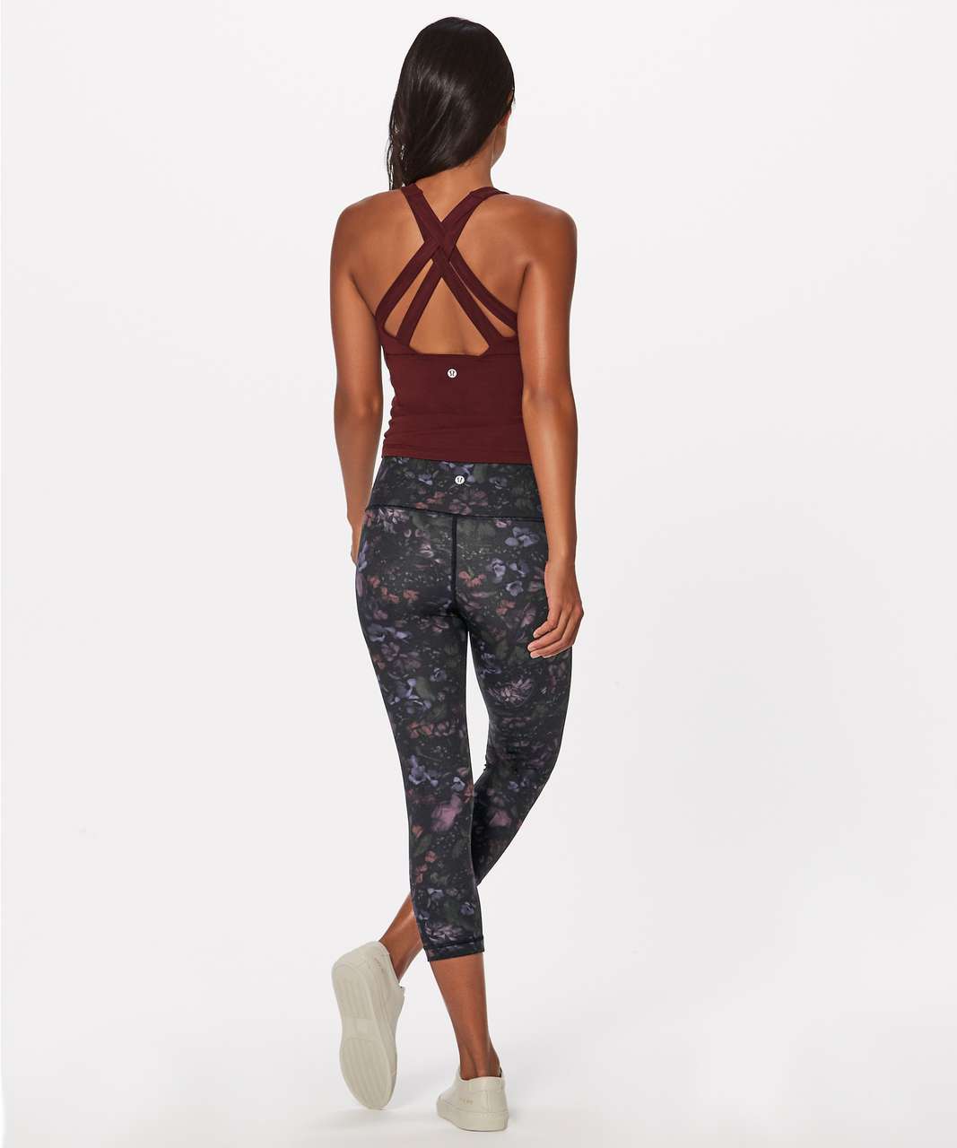 Lululemon Wunder Under Crop (Hi-Rise) (Full-On Luxtreme 21") - Frozen Flourish Multi