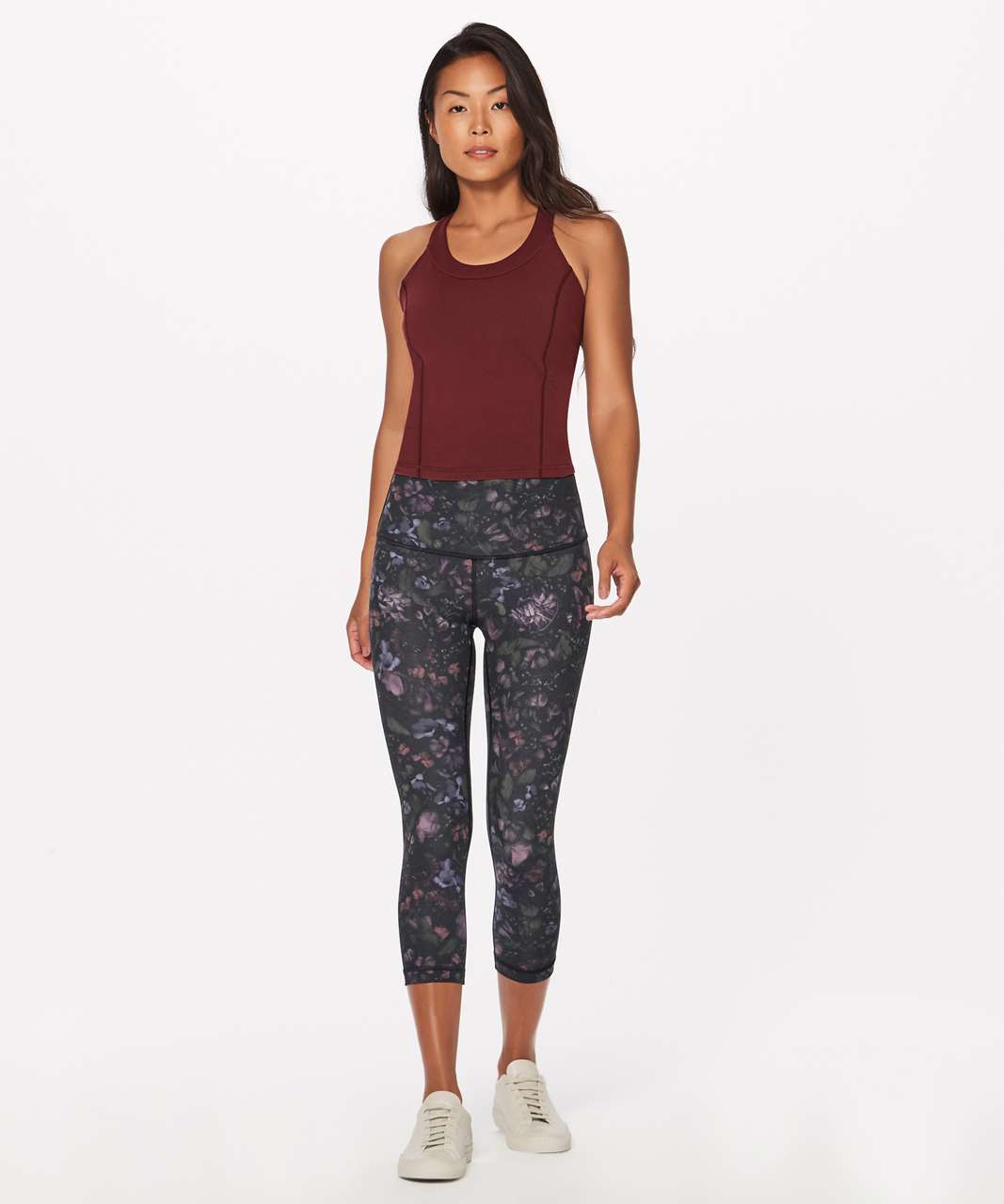 Lululemon Wunder Under Tight 25 Shine Flourish Black Iridescent Foil Size  2 NEW